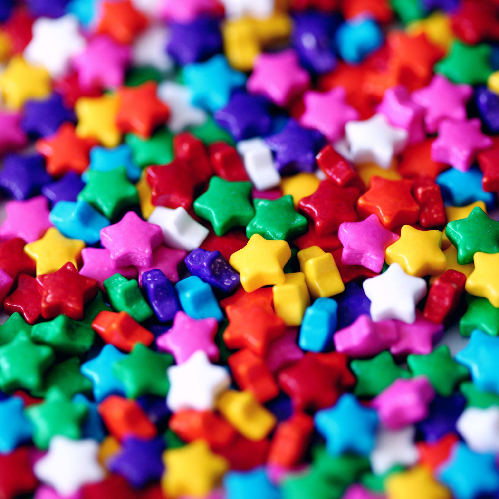 Candies Wallpaper 4K, Multicolor, Star Shape, Colorful
