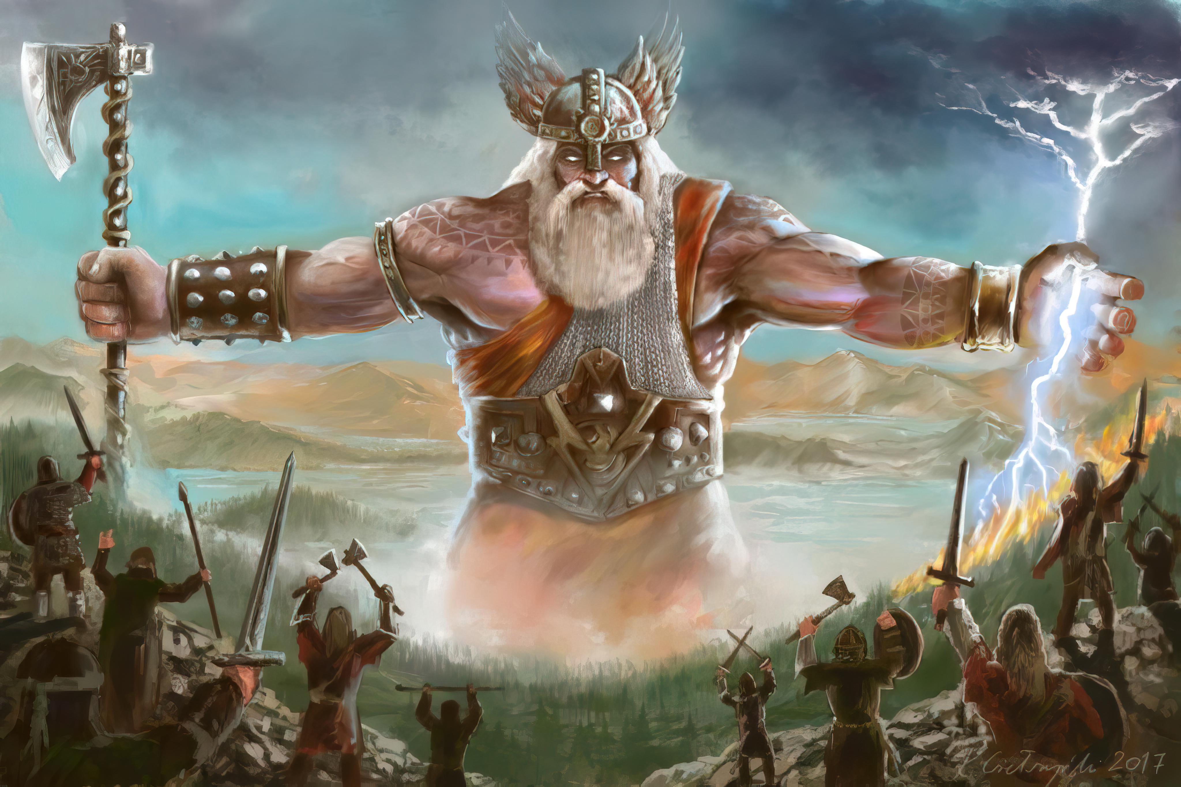 Slavic God Of Thunder Perun 4k Wallpaper, R Slavic_mythology