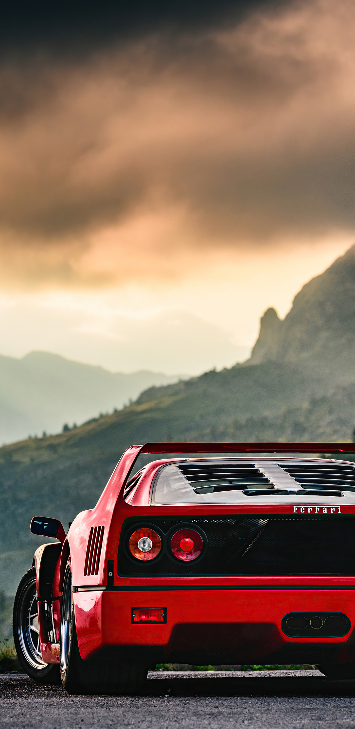 Red Ferrari F40 Samsung Galaxy Note 9, 8, S9, S8, SQHD HD 4k Wallpaper, Image, Background, Photo and Picture
