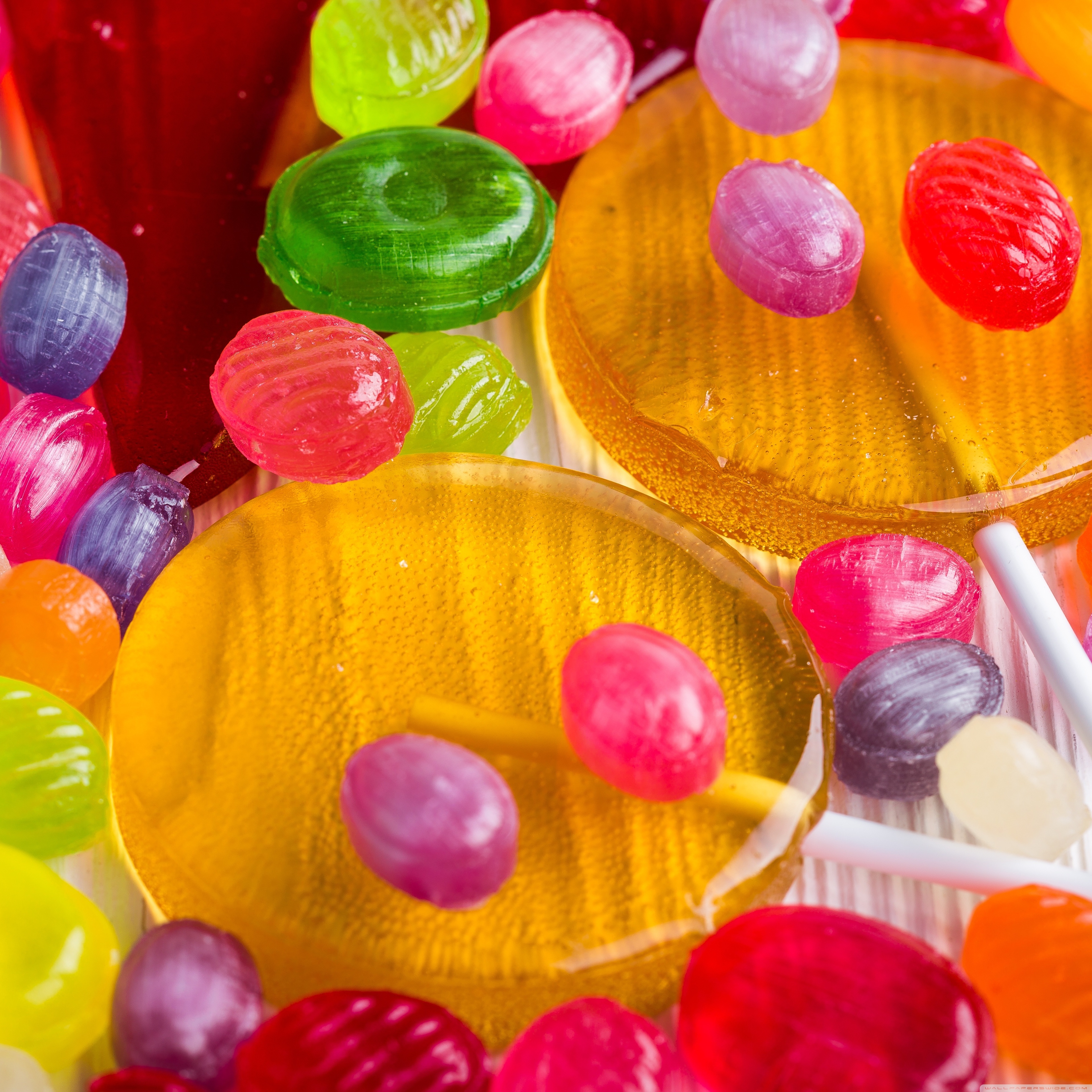 Colorful Lollipops Candies Ultra HD Desktop Background Wallpaper for 4K UHD TV, Widescreen & UltraWide Desktop & Laptop, Tablet