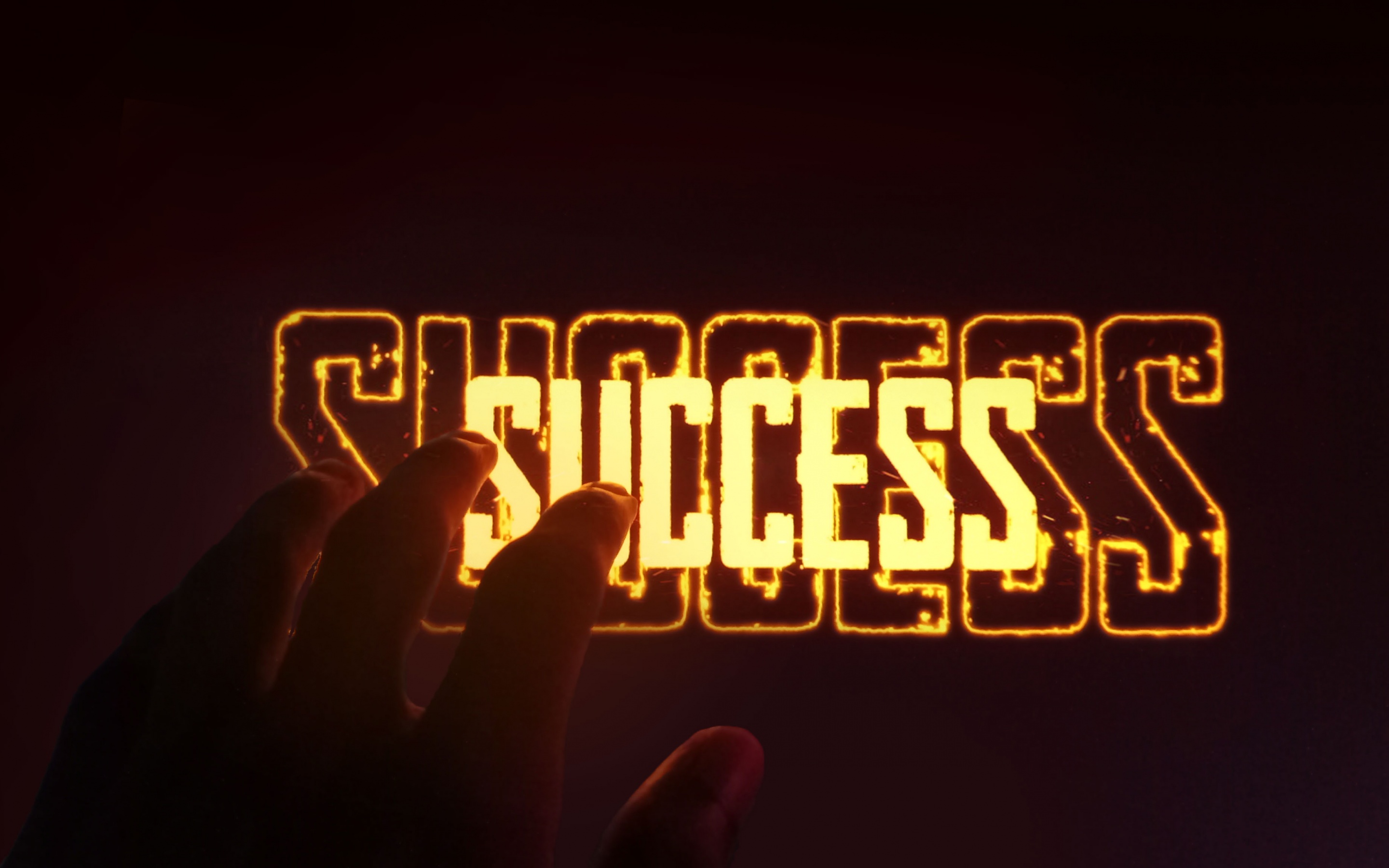 Success Wallpaper 4K, Inspirational quotes, Hand