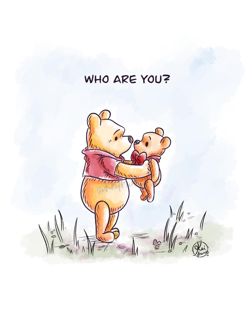 Kei Phillips the Pooh meets Posh Pooh. Image the fun they could have, like convincing Piglet that Pooh has shrunk in the wash! Tigger would be suspicious but I'm