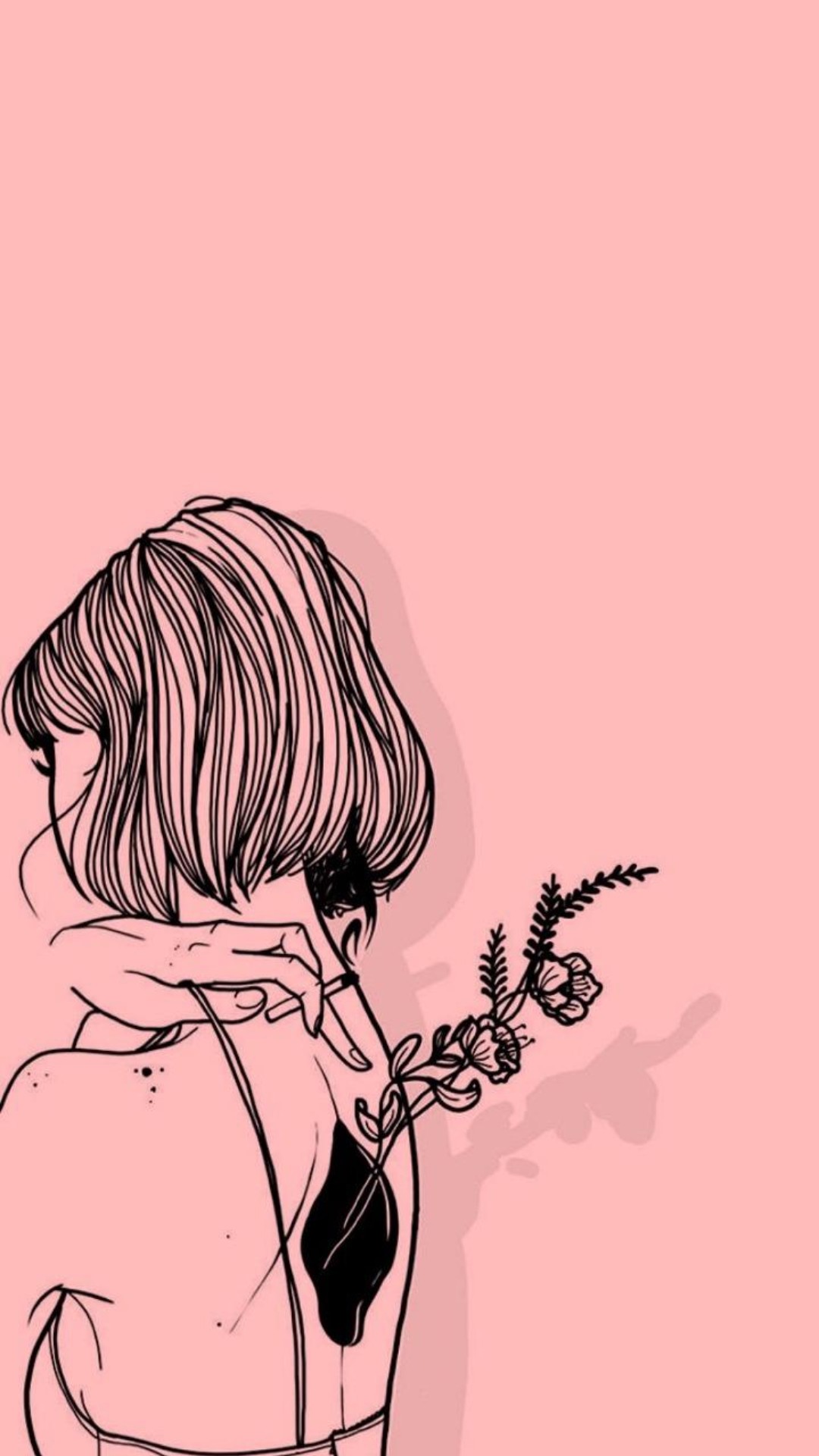 Depressed Girl iPhone Wallpaper -Top