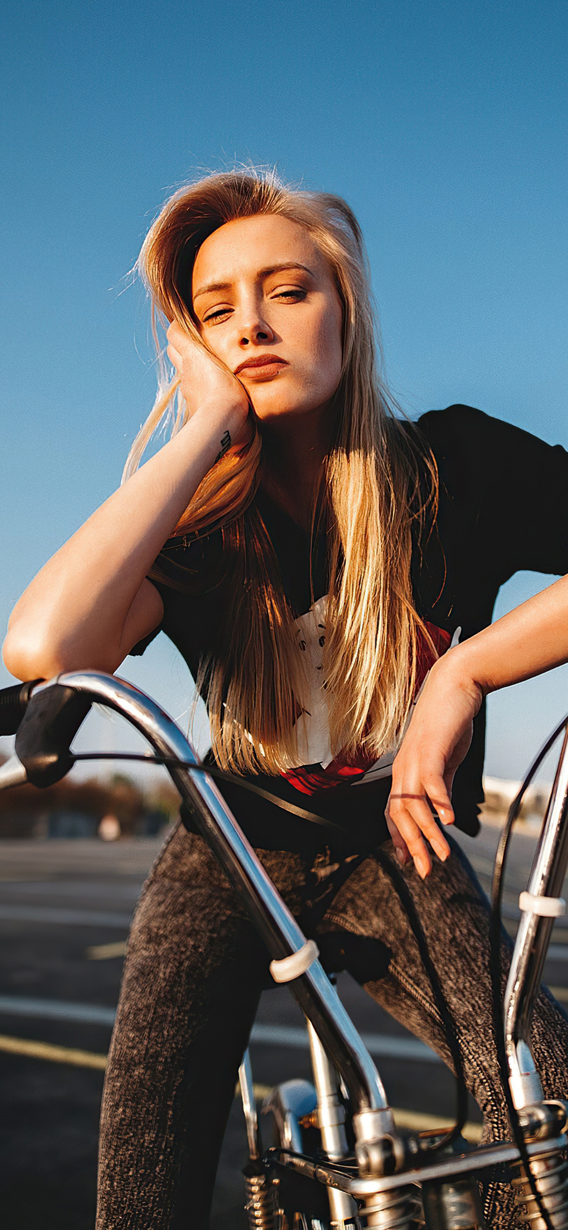 Girl Bicycle Jeans 4k iPhone XS, iPhone 10, iPhone X HD 4k Wallpaper, Image, Background, Photo and Picture