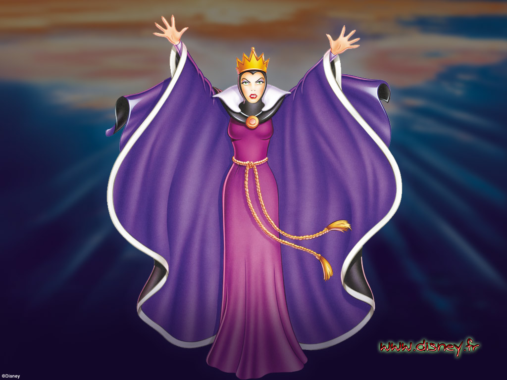 Evil Queen white vs the Queen Wallpaper