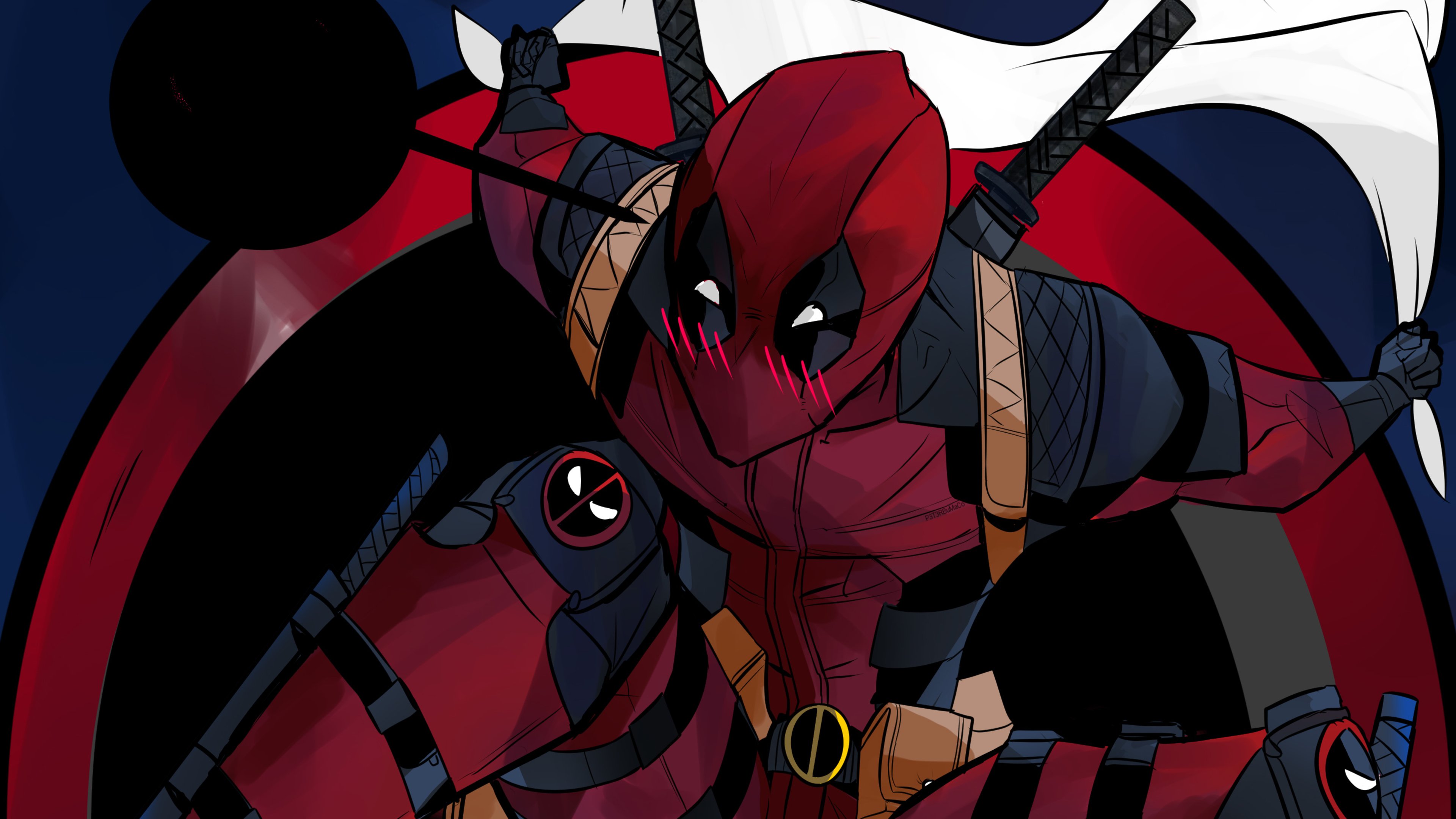 Digital Art of Deadpool Wallpaper 4k Ultra HD