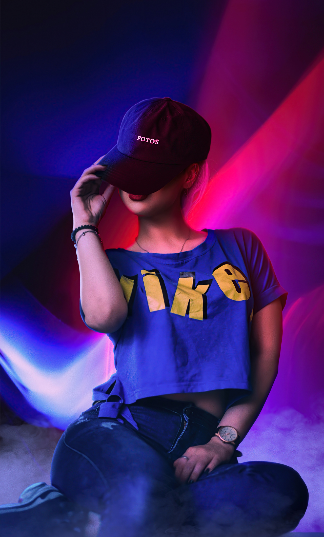 Girl Hat Covering Face 5k iPhone HD 4k Wallpaper, Image, Background, Photo and Picture