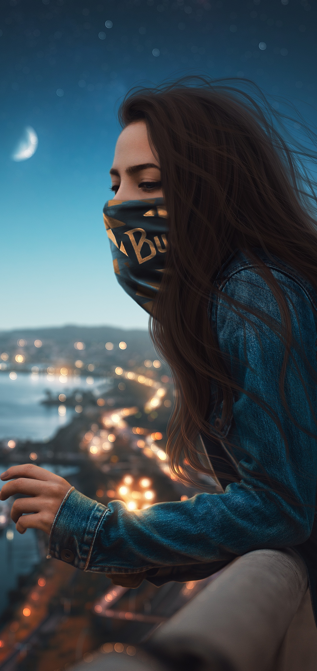 Blonde Girl Mask One Plus 6, Huawei p20, Honor view 10, Vivo y85, Oppo f7, Xiaomi Mi A2 HD 4k Wallpaper, Image, Background, Photo and Picture