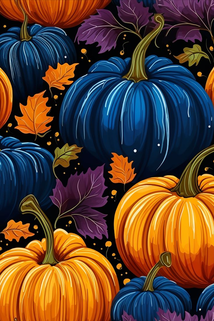 Pumpkin Wonderland Fall Pattern. Halloween wallpaper, Halloween inspiration, Fall patterns
