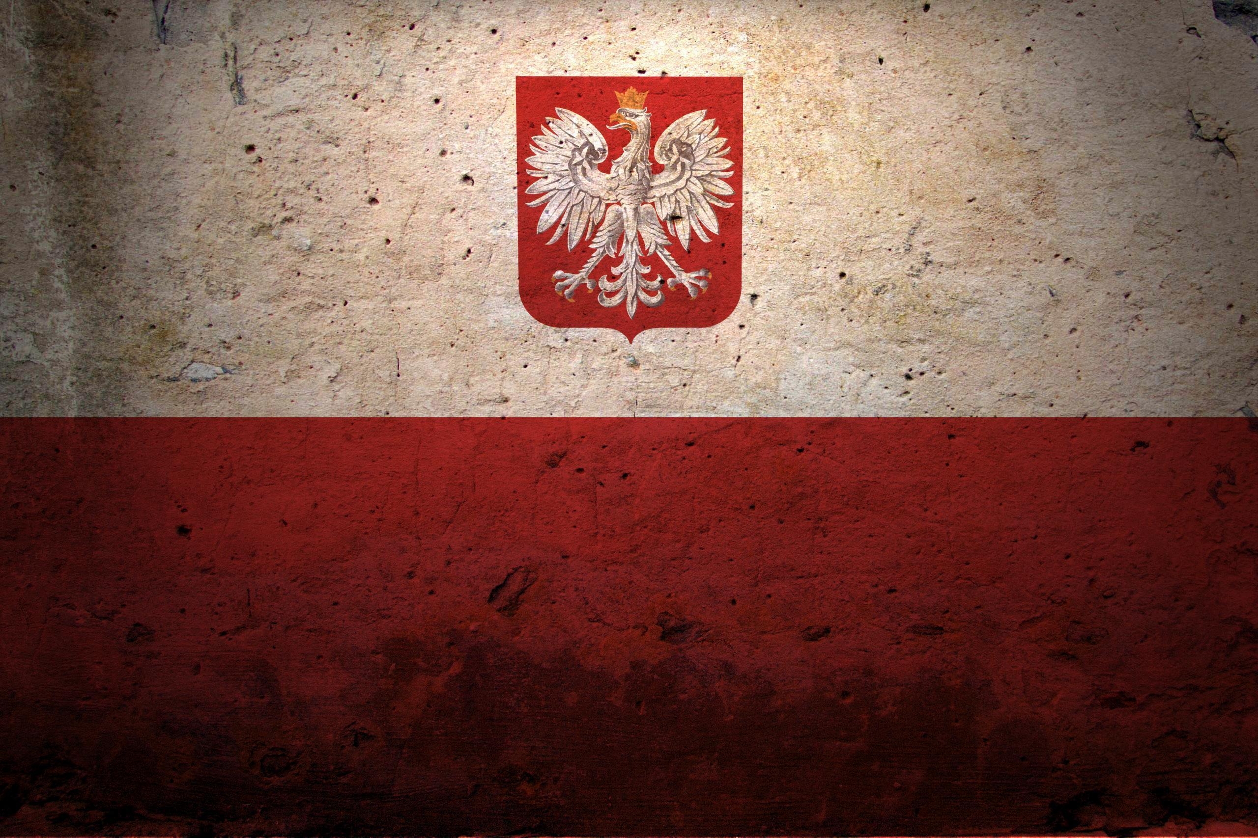 Mobile wallpaper: Coat Of Arms, Symbolism, Poland, Texture, Textures, Flag, 81066 download the picture for free