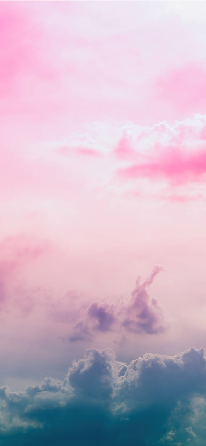 Aesthetic Clouds And Pink Sky 4K Phone