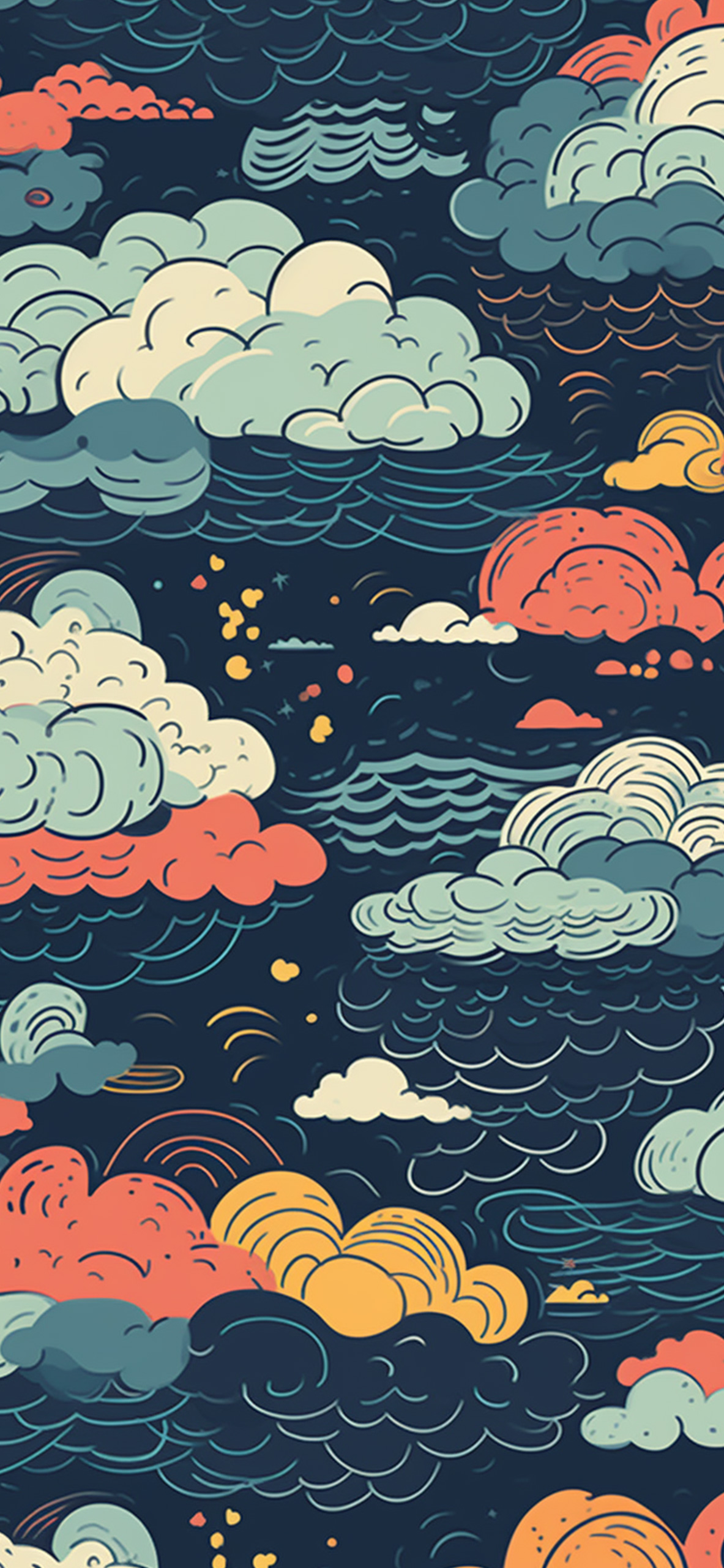 Clouds Pattern Wallpaper Clouds
