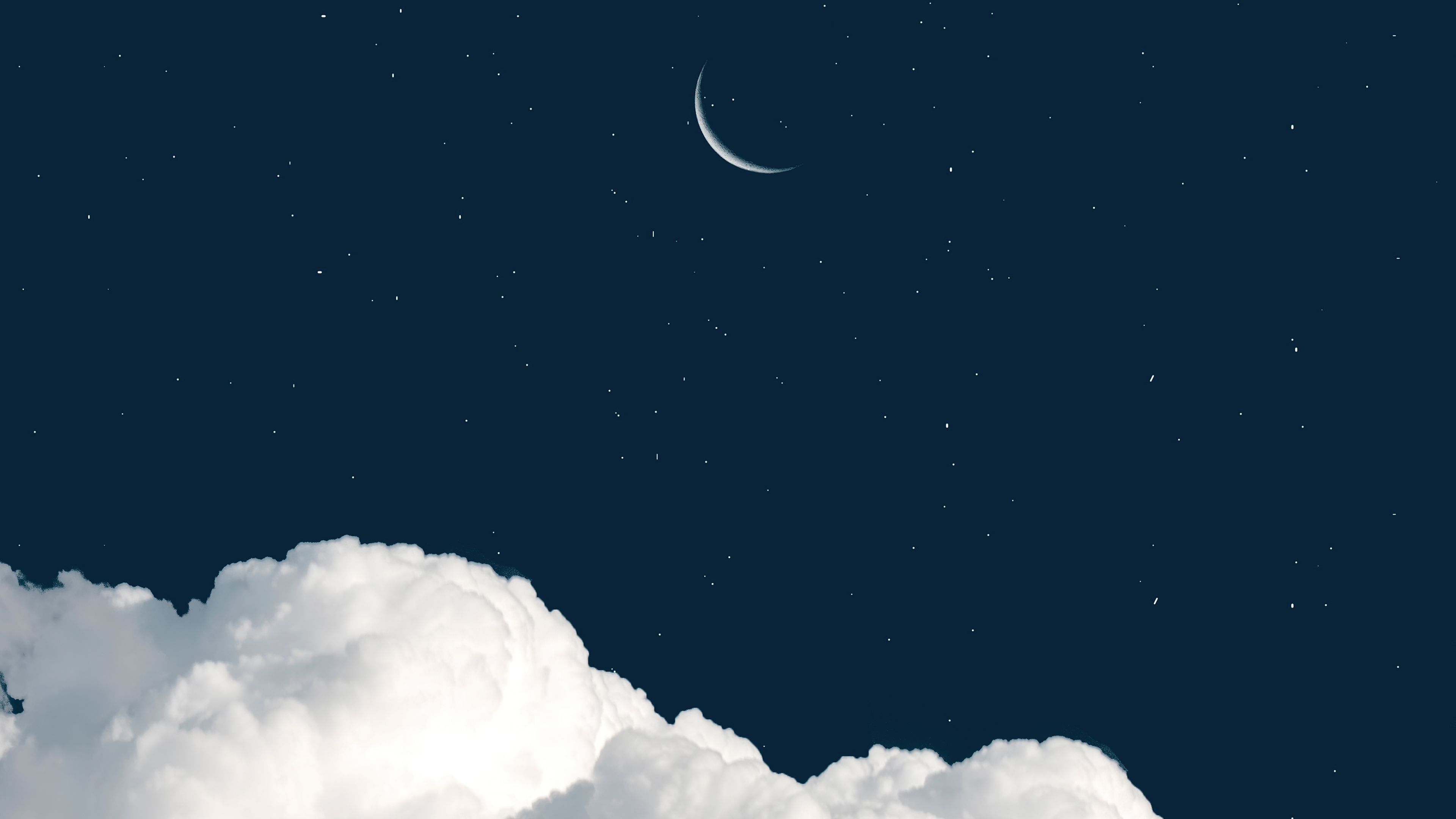 Moon Clouds 4k Wallpaper, HD Artist