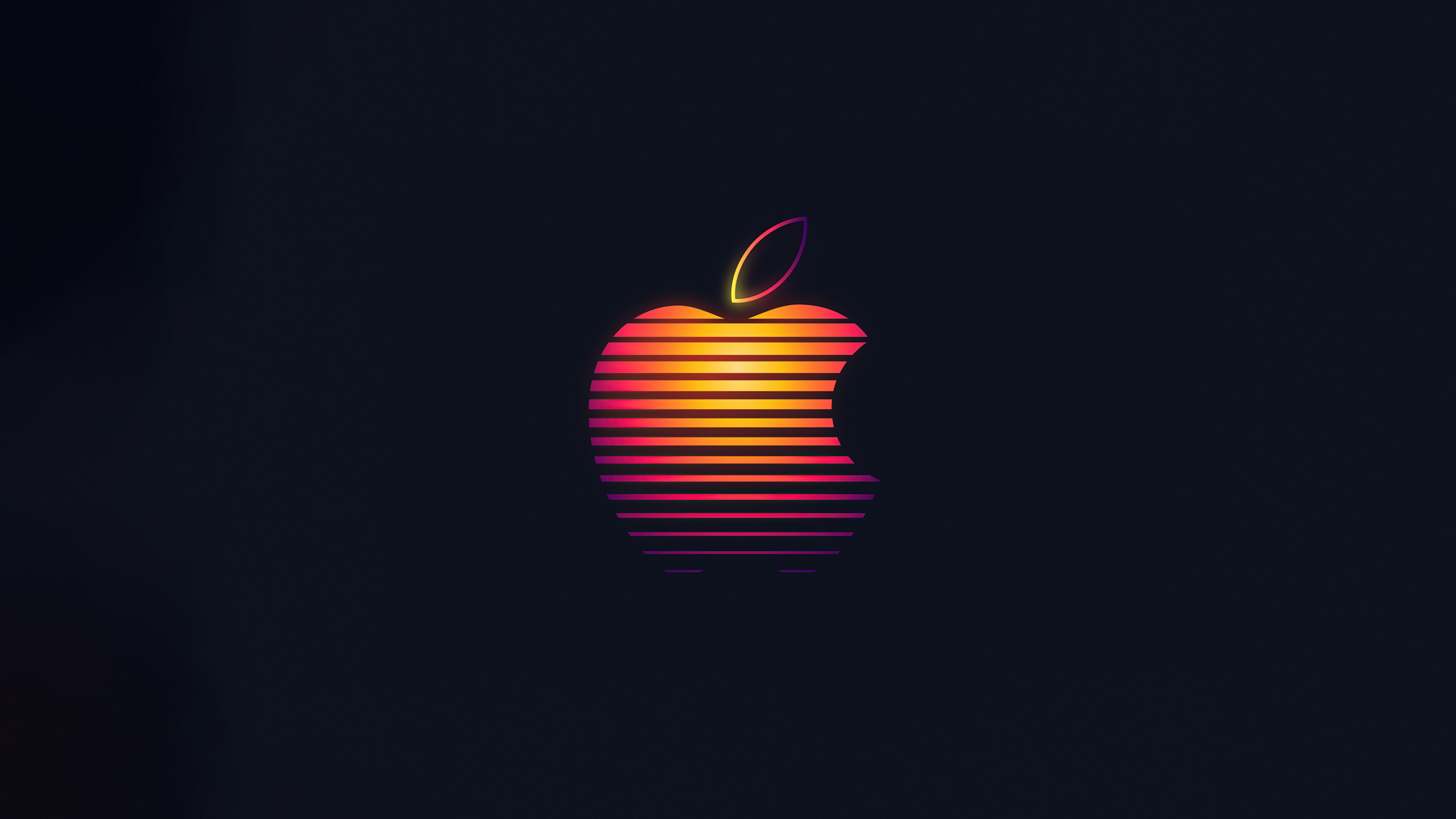 Apple Glowing Logo 4k Wallpaper, HD