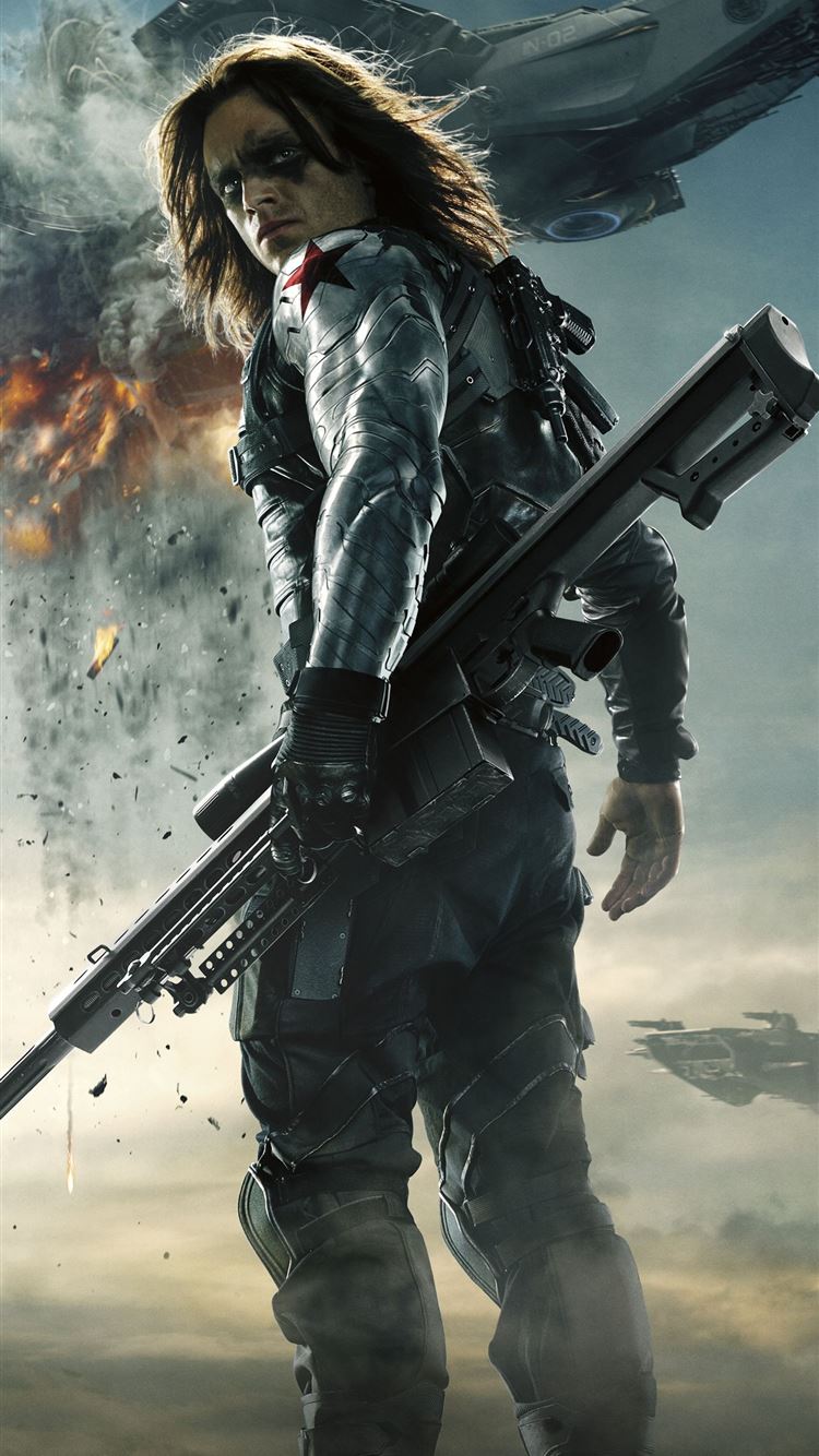 The Winter Soldier Bucky Barnes Captain America Ci. iPhone Wallpaper Free Download