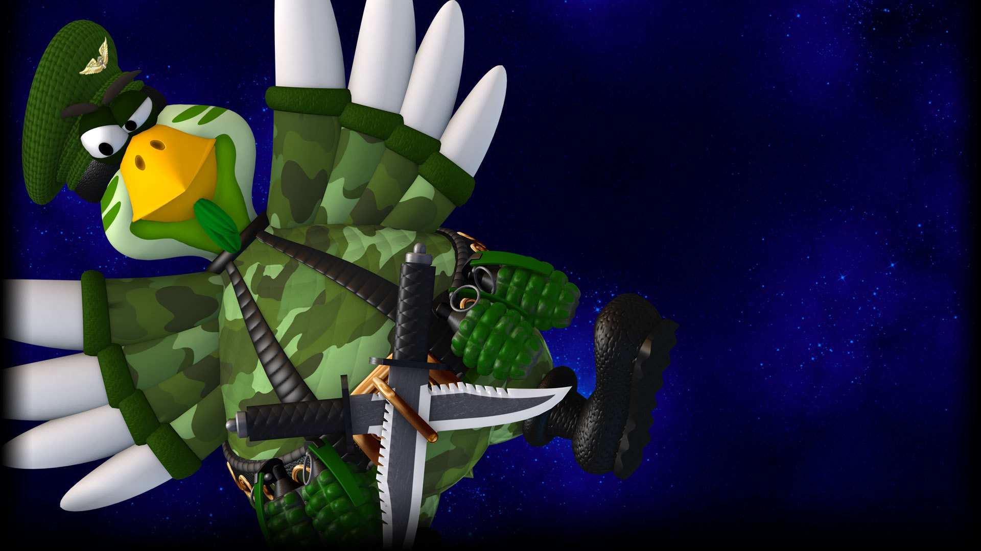 Chicken Invaders 5 HD Wallpaper and Background