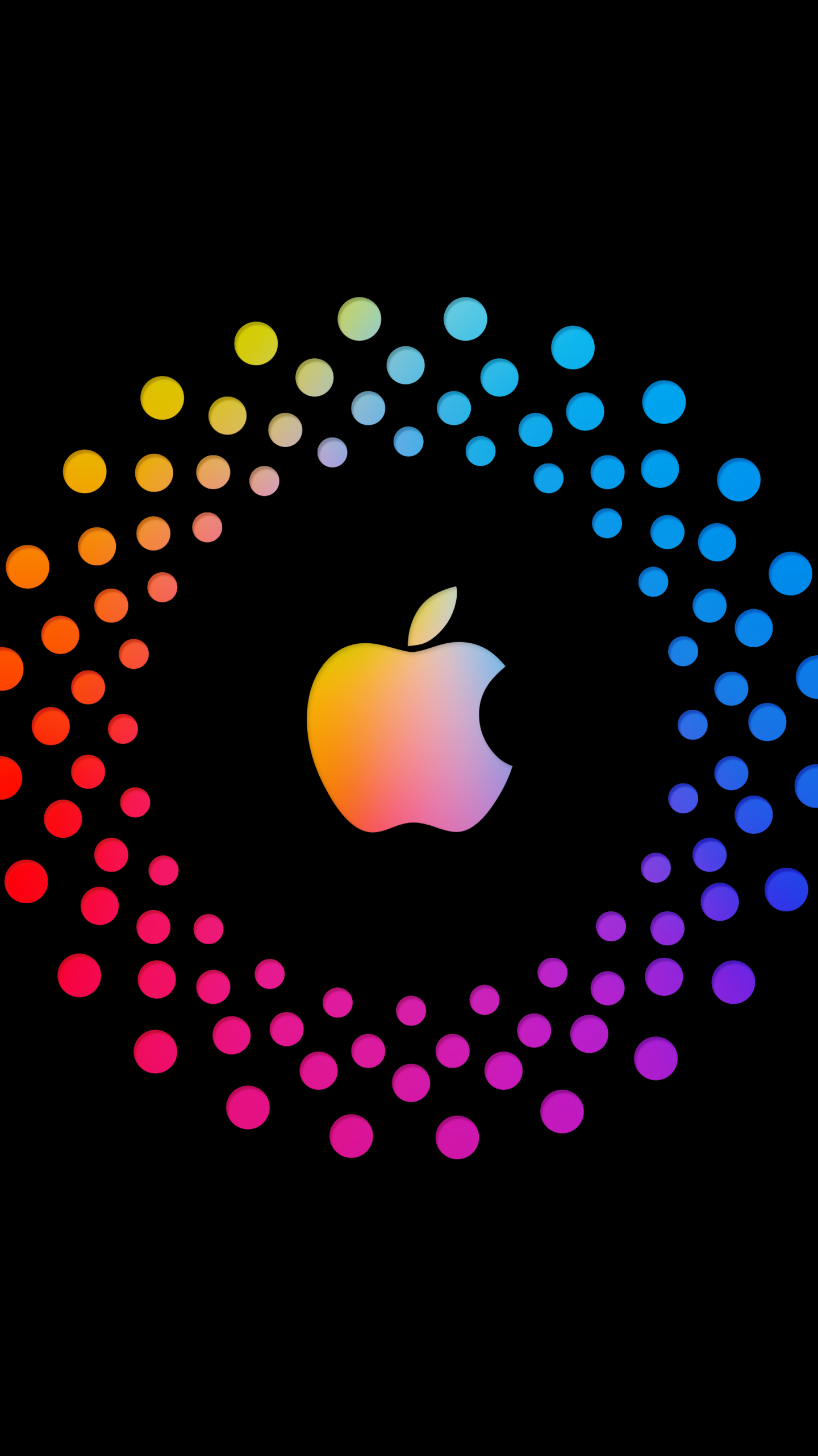 Apple Wallpaper 4K, AMOLED, Colorful