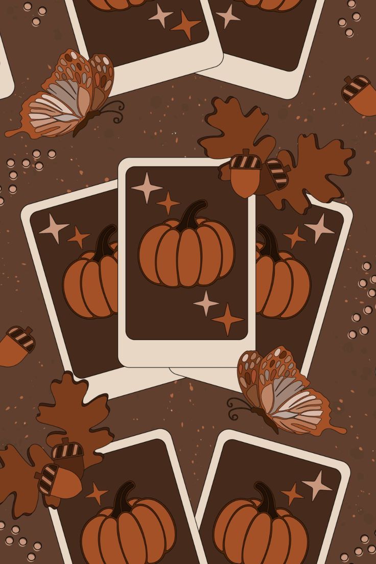 Boho Fall Pumpkin Polaroid Seamless Pattern File for. Halloween wallpaper iphone background, Halloween wallpaper iphone, Halloween wallpaper background