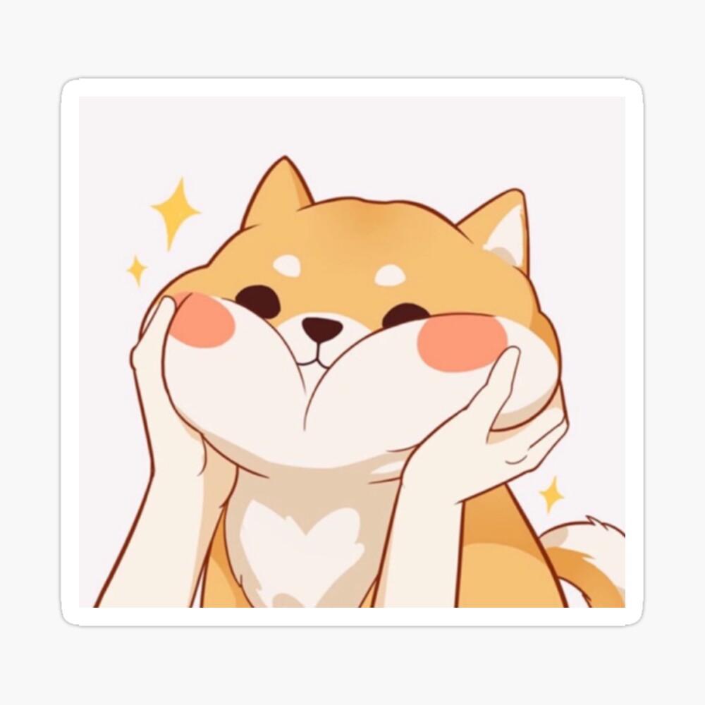 Kawaii Shiba inu Canvas Print