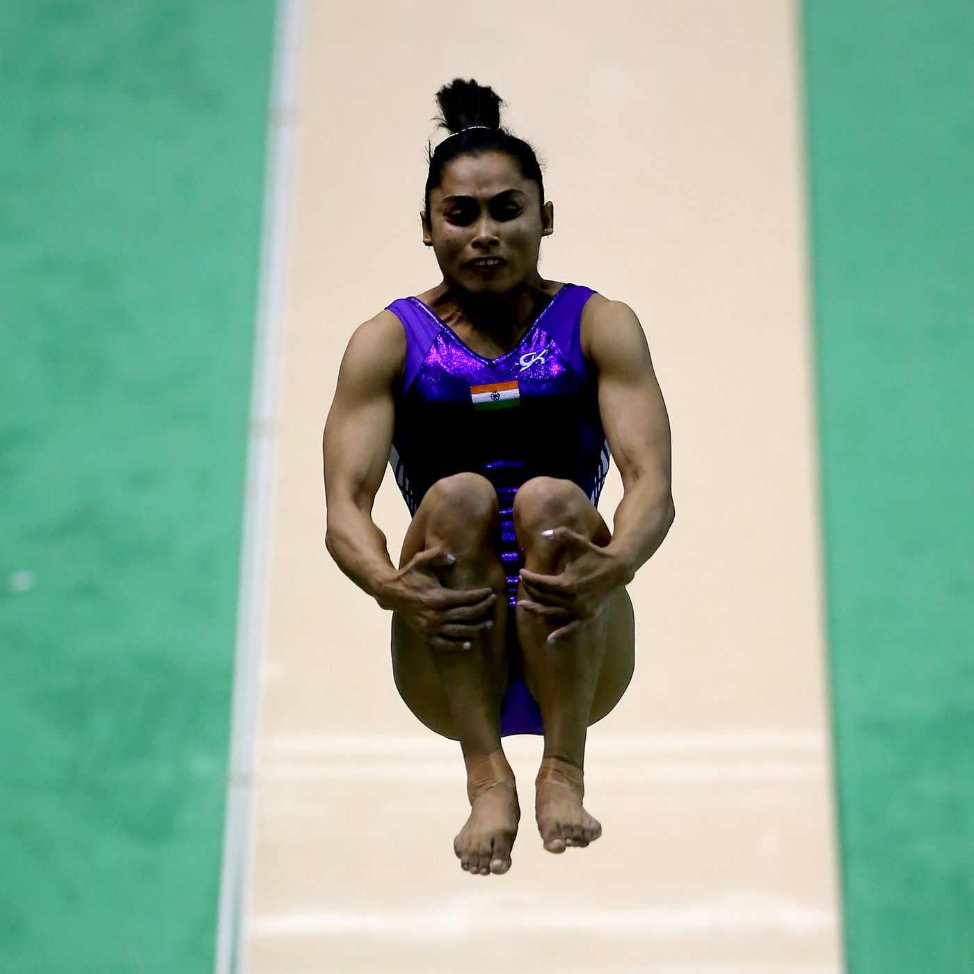 An Indian gymnast is about to try a death vault that even Simone Biles won't attempt