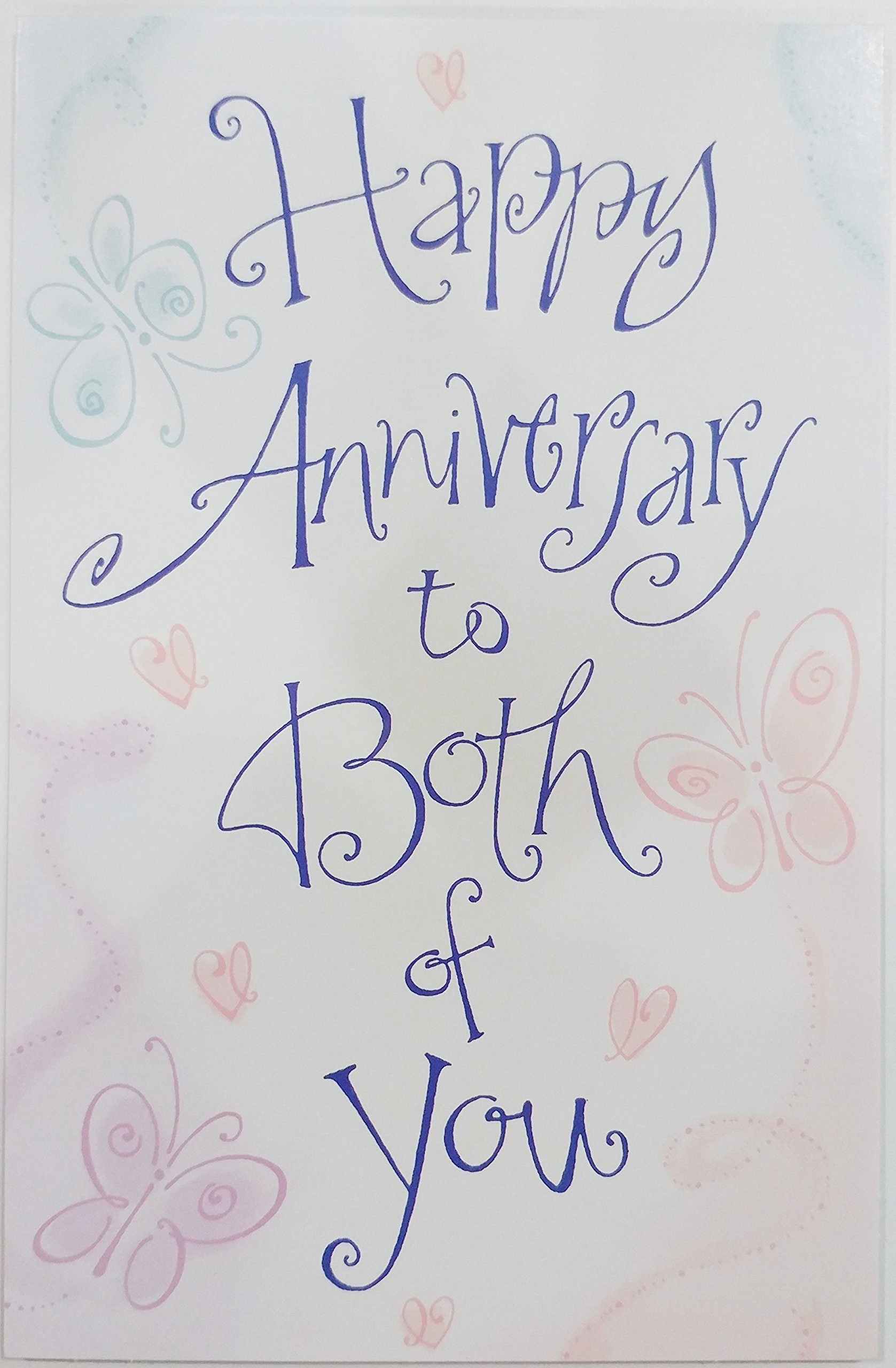 Amazon.com, Happy Anniversary to Both of YouButterflies for Wife Husband Couple Greeting Card, Office Products