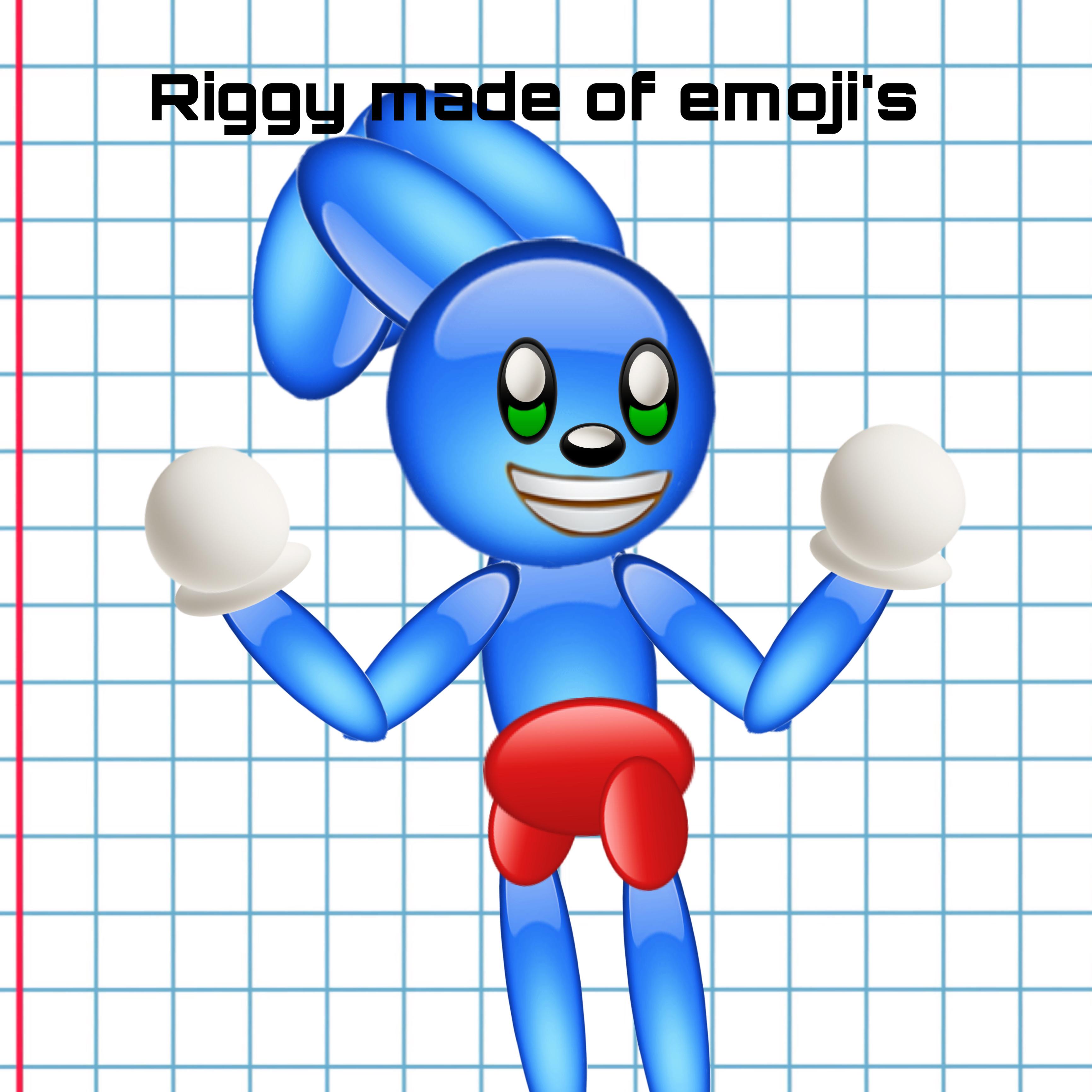 Danno pls react to this and pls teach us how to draw Riggy I made Riggy out of emojis this is a wallpaper for anyone