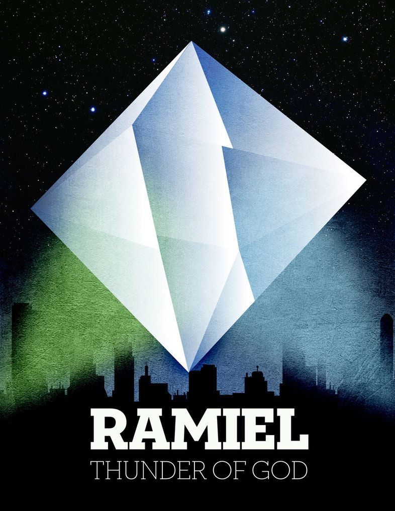 RAMIEL Thunder of God. Japanese poster design, Fine art, Art prints