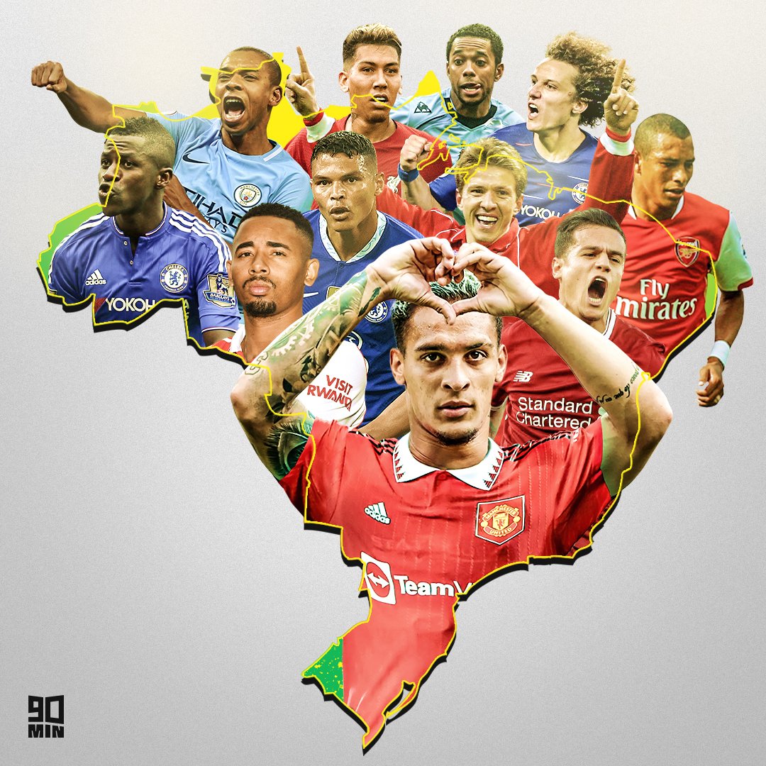 90min became the 100th Brazilian player to play in the Premier League!