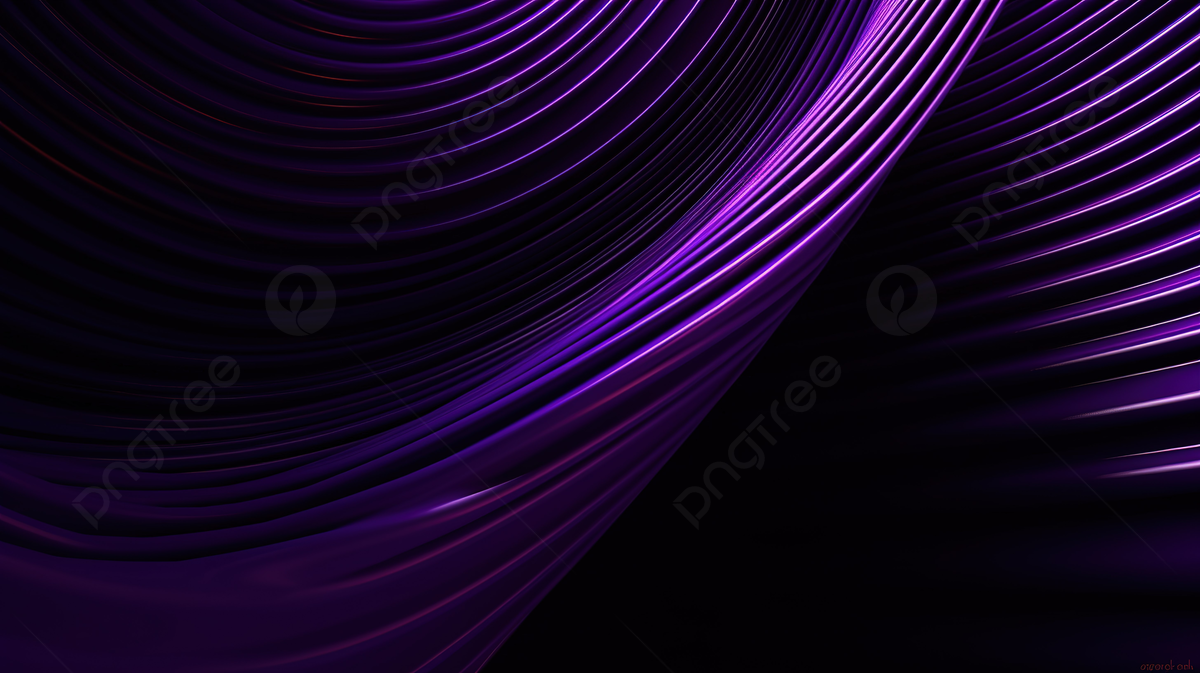 Purple Abstract Background Wallpaper On A Black Background With Curves, 3D Illustration Of A Classic Purple Abstract Gradient Background With Lines Modern Graphic Texture Geometric Pattern, HD Photography Photo Background Image And