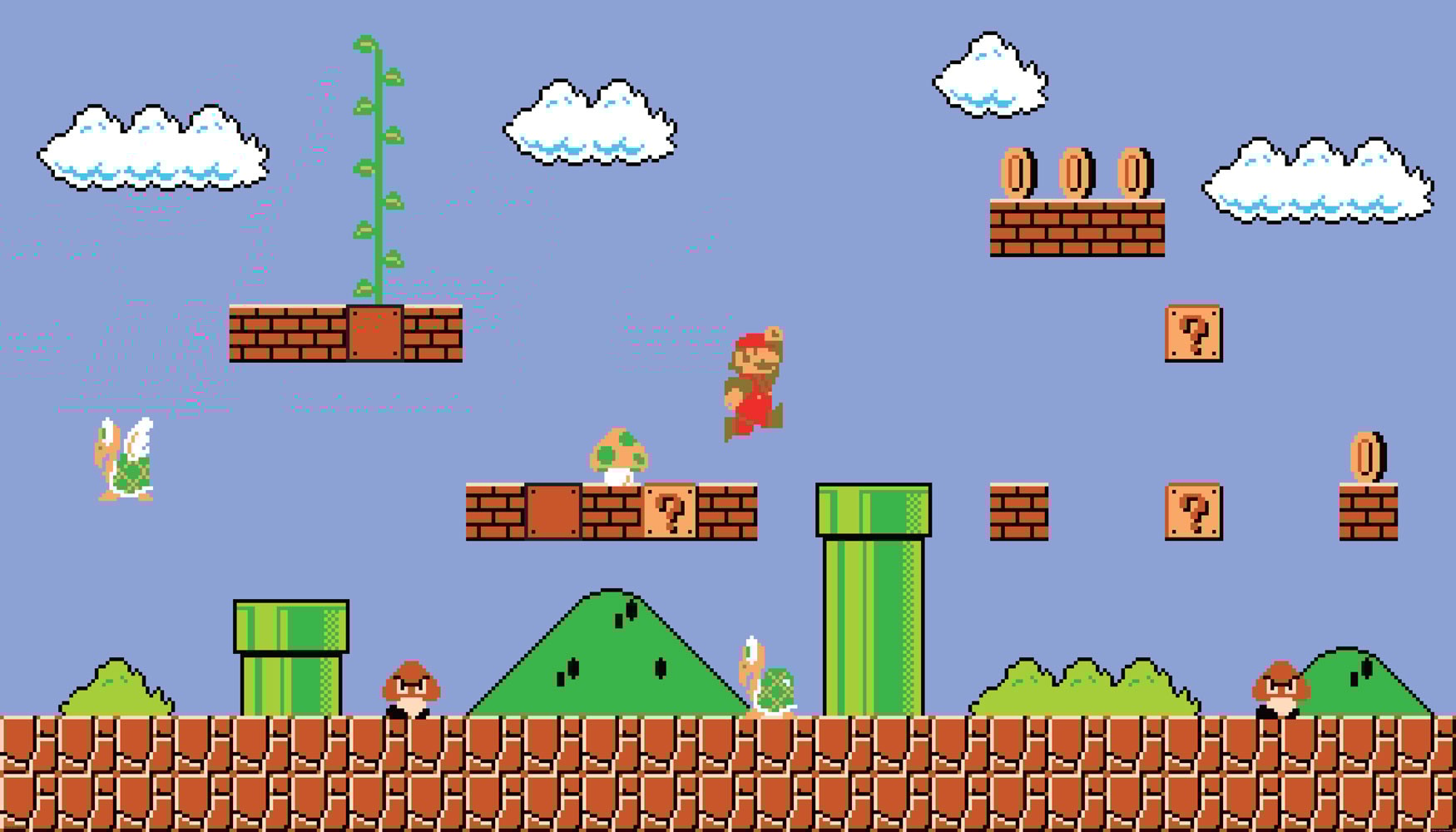 Super Mario Retro Wallpaper Mural