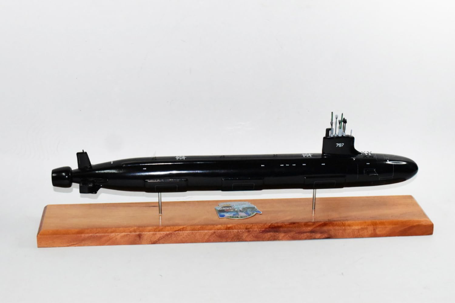Squadron Nostalgia LLC USS Washington (SSN 787) Submarine Model, US Navy, 20 Scale Model, Mahogany, Virginia Class Block III, Arts, Crafts & Sewing