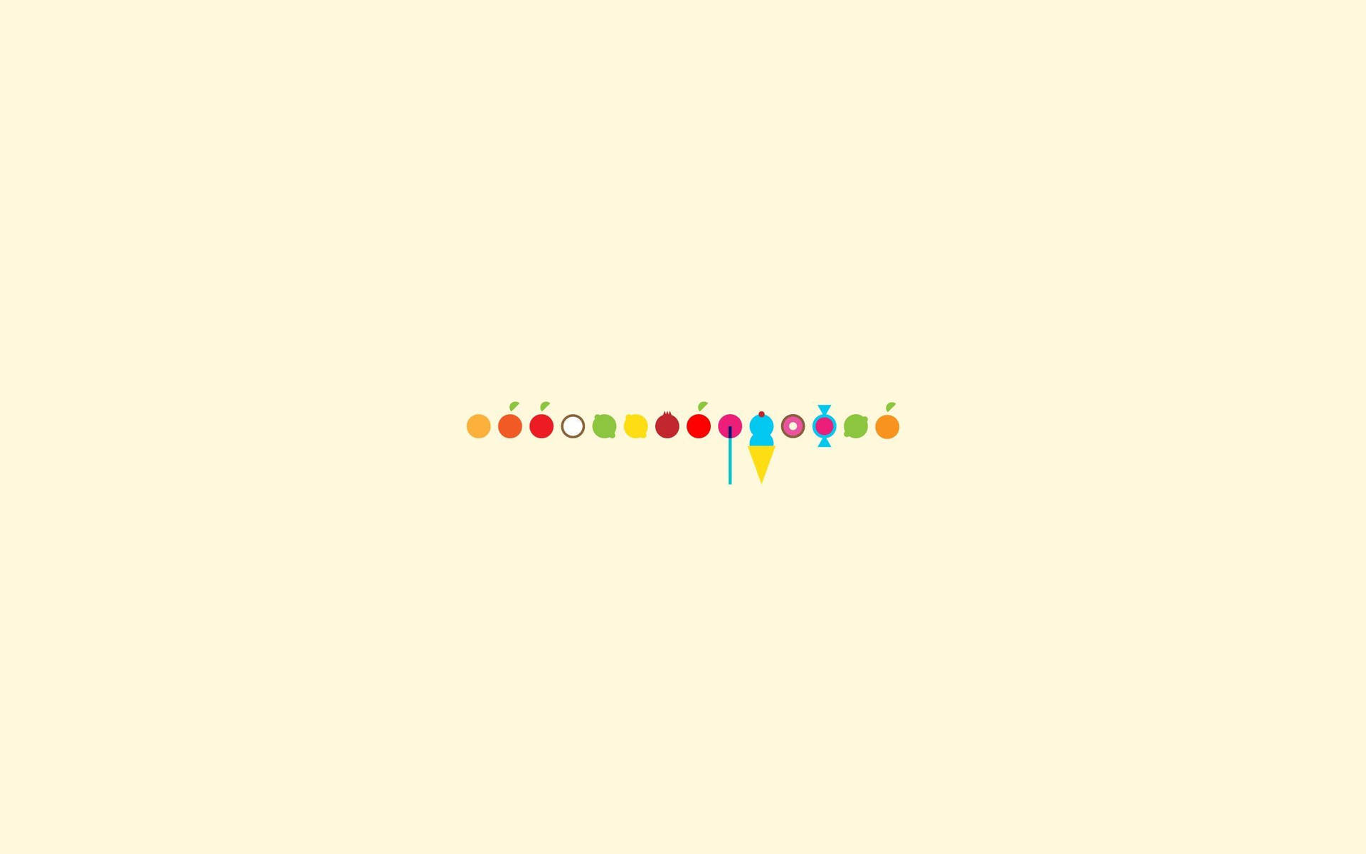 Download Minimalist Desktop Colorful Fruits Wallpaper