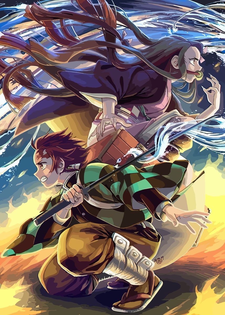 demon slayer tanjiro' Poster