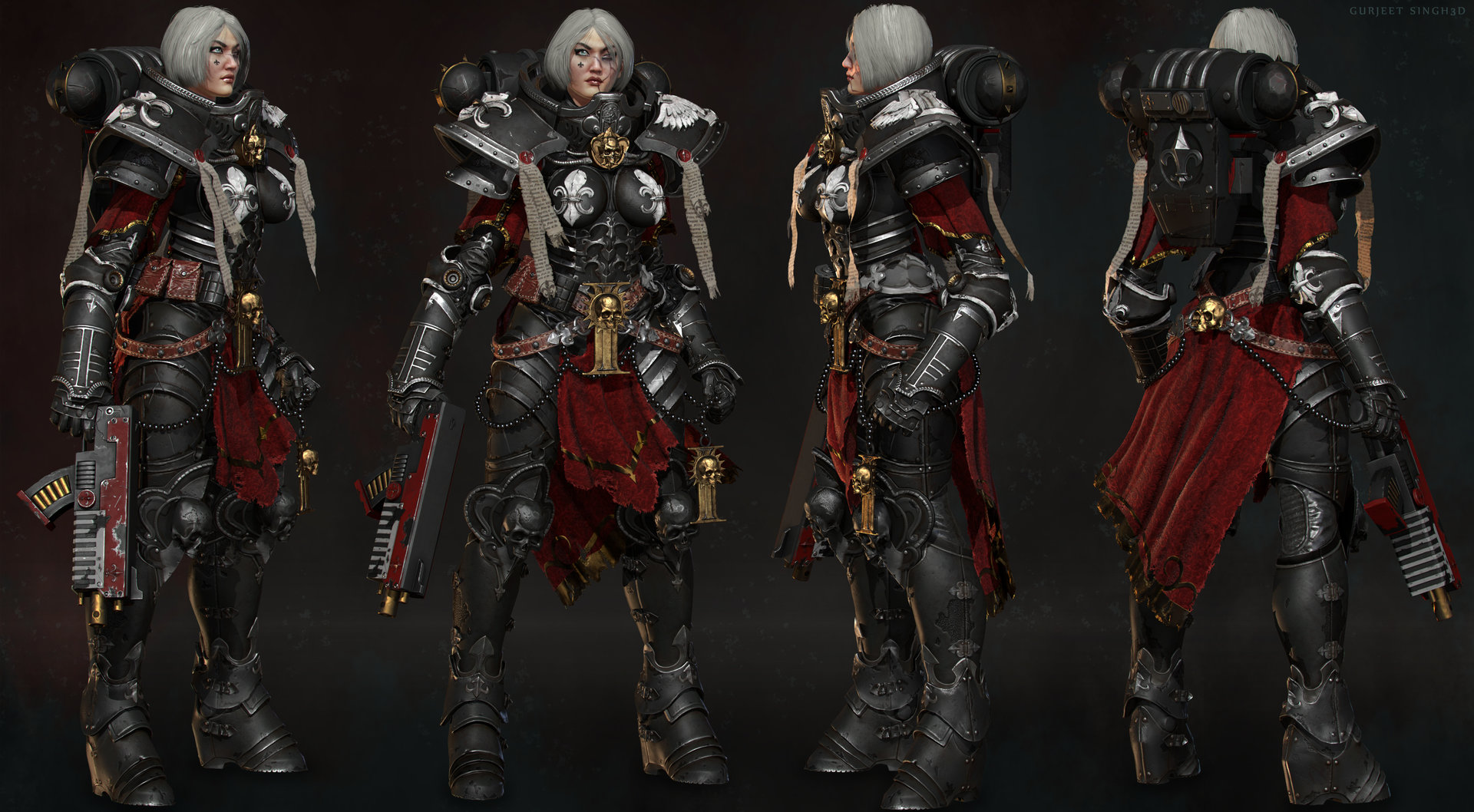 Sister of battle ( warhammer 40k ) fan art