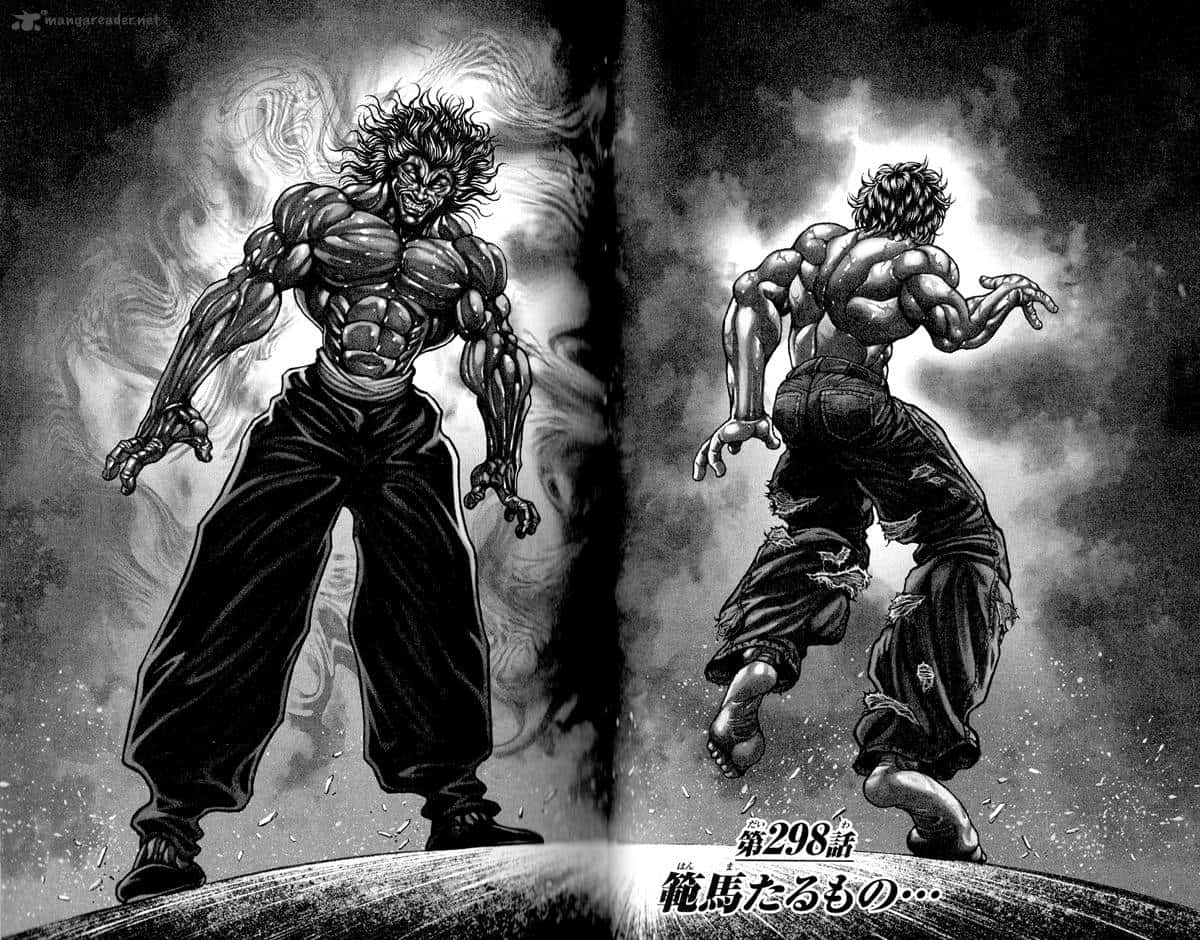 Download Yujiro Hanma Black And White