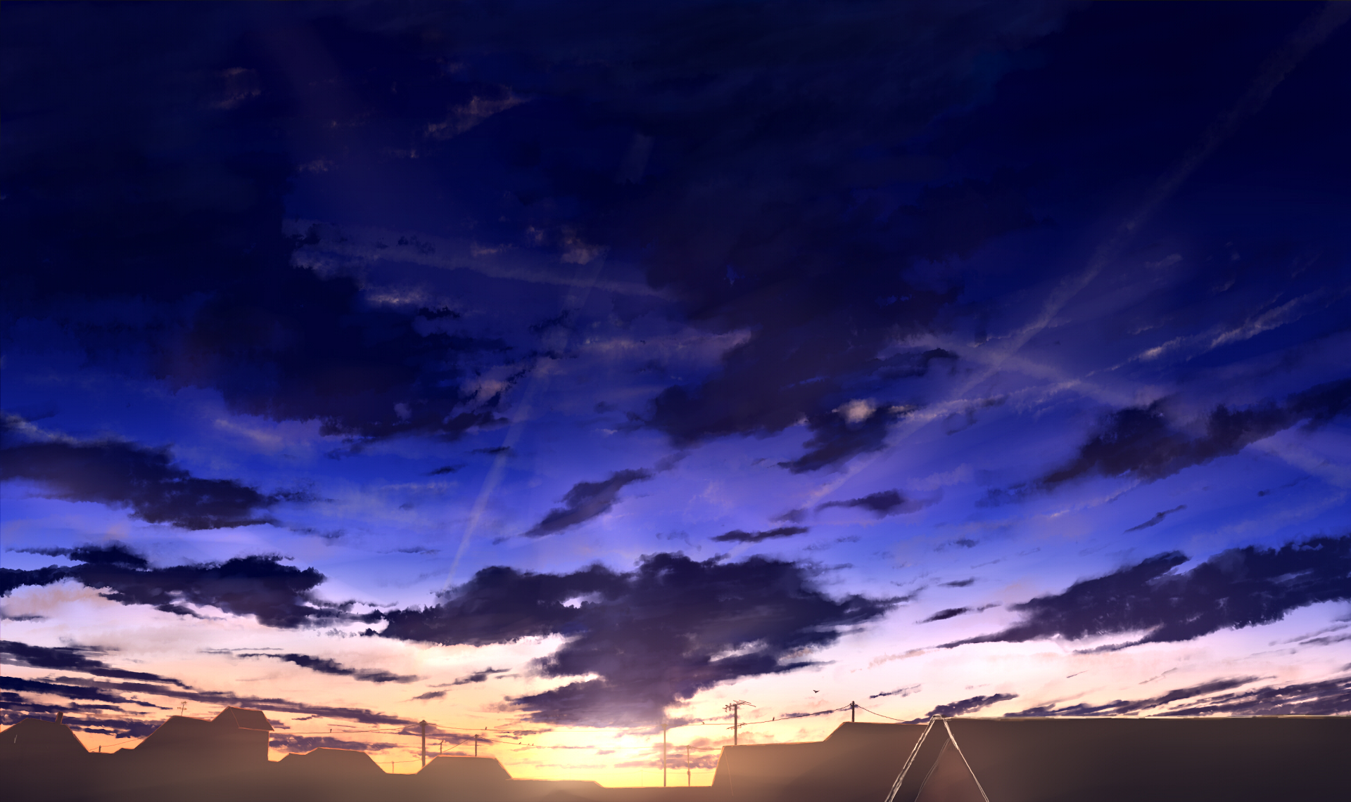 Anime Sky HD Wallpaper