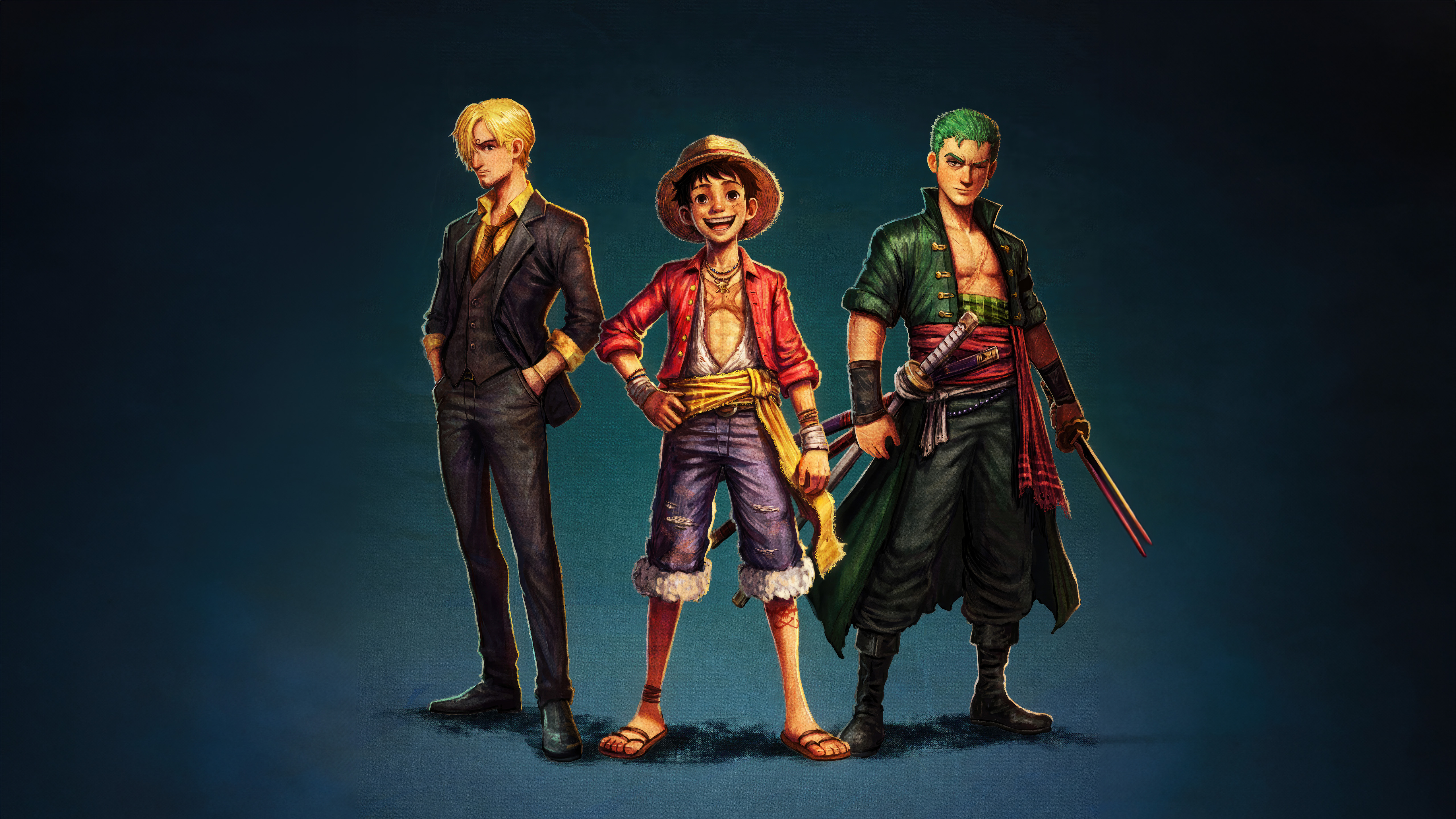 Monkey D Luffy Zoro And Sanji