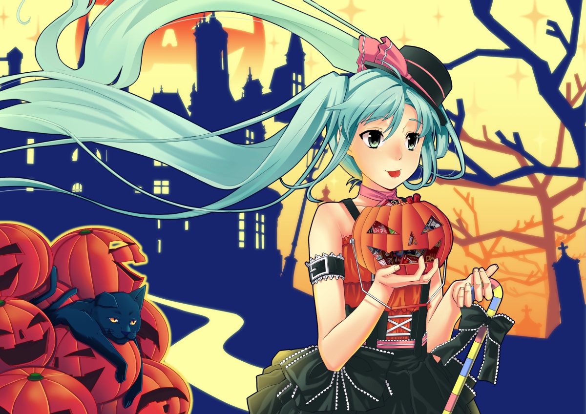 halloween hatsune miku vocaloid. konachan.com.com Anime Wallpaper