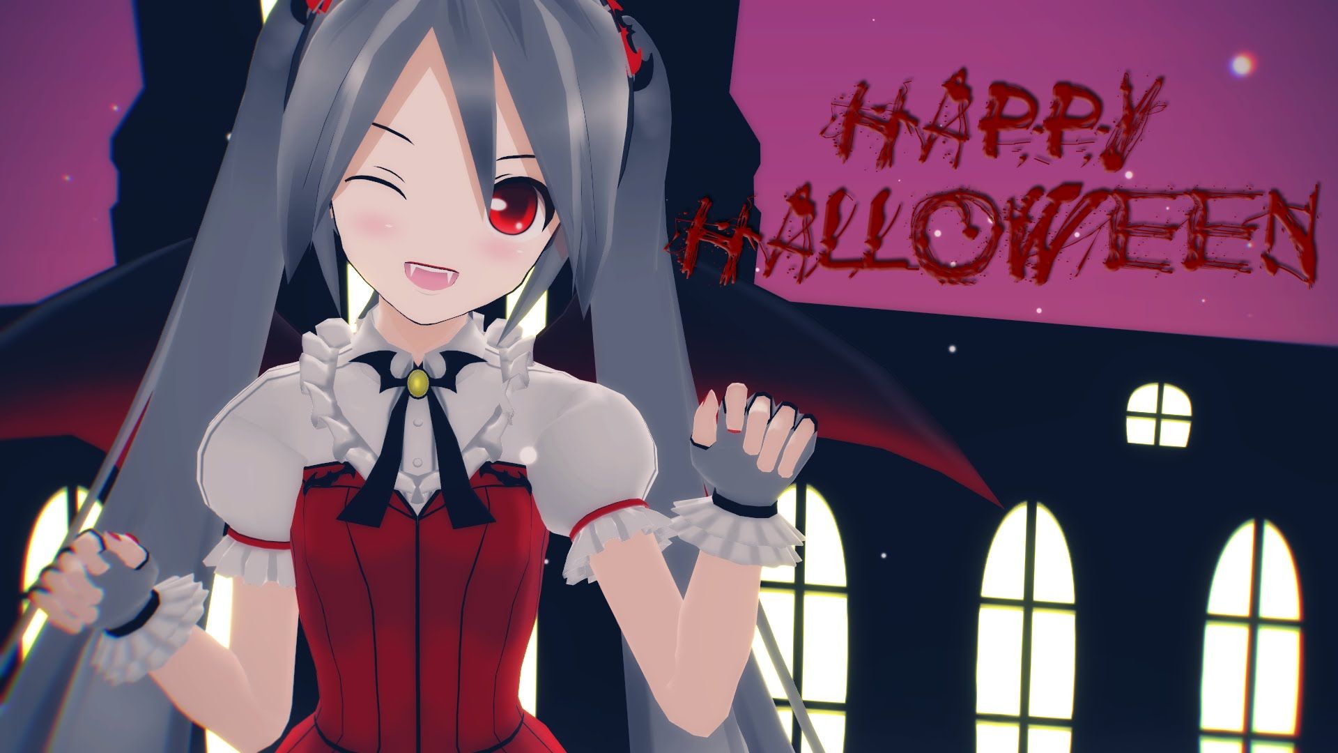 MMD Happy Halloween Miku. Miku, Hatsune miku, Hatsune