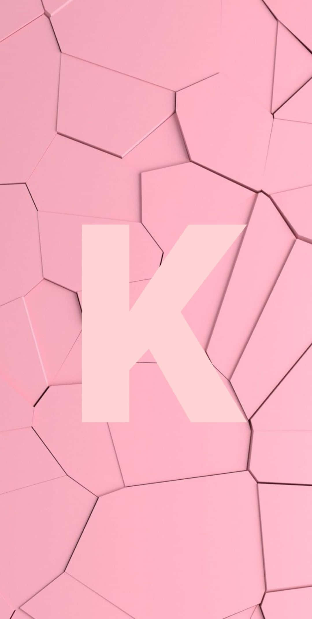 Download A Pink Background With The Letter K On It