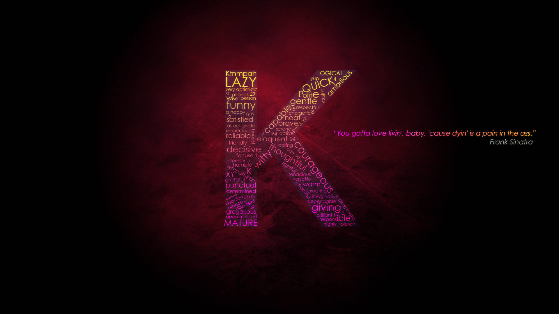 Download Letter K Typography Art Wallpaper