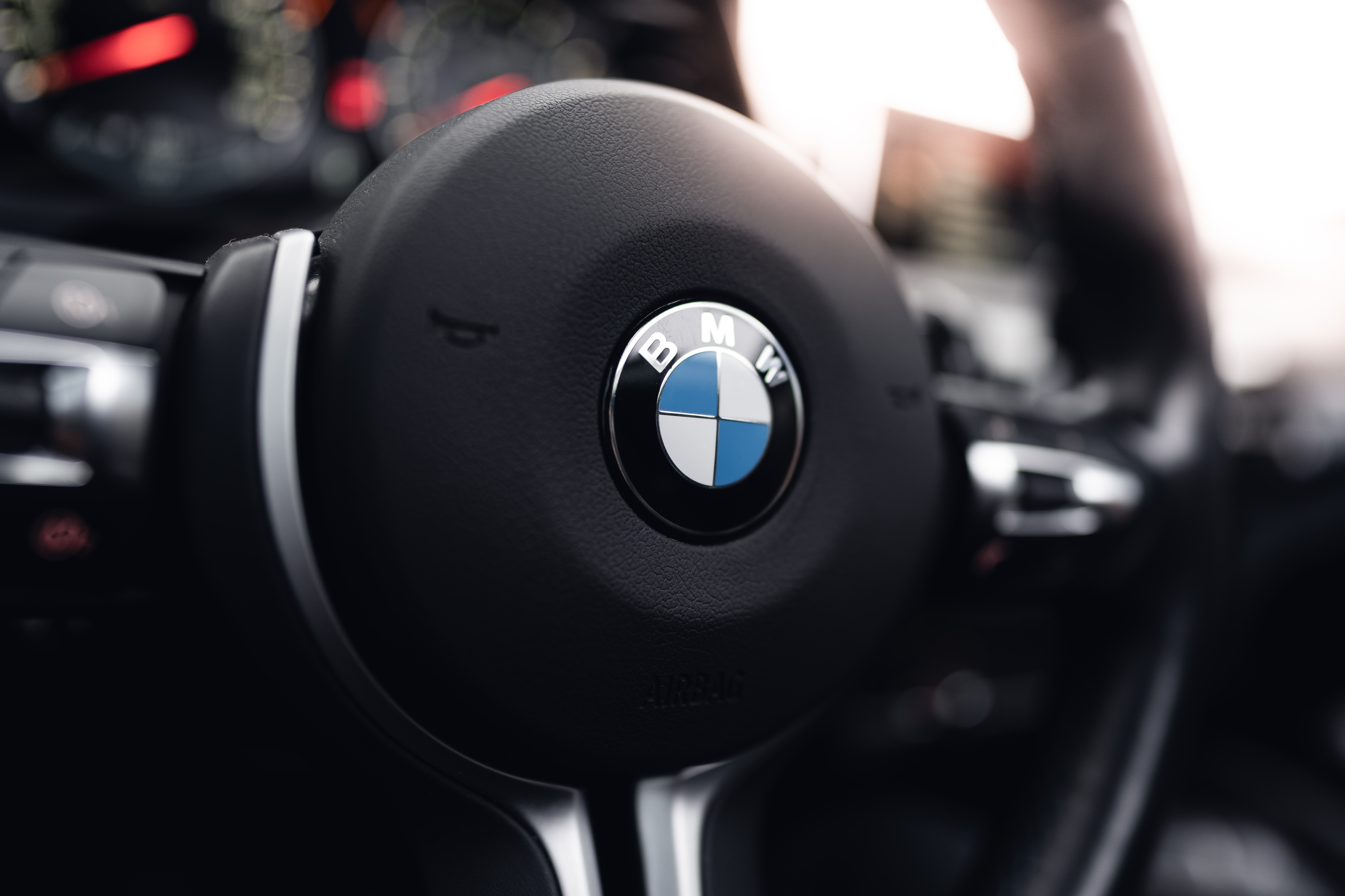 BMW Logo on The Steering Wheel Free