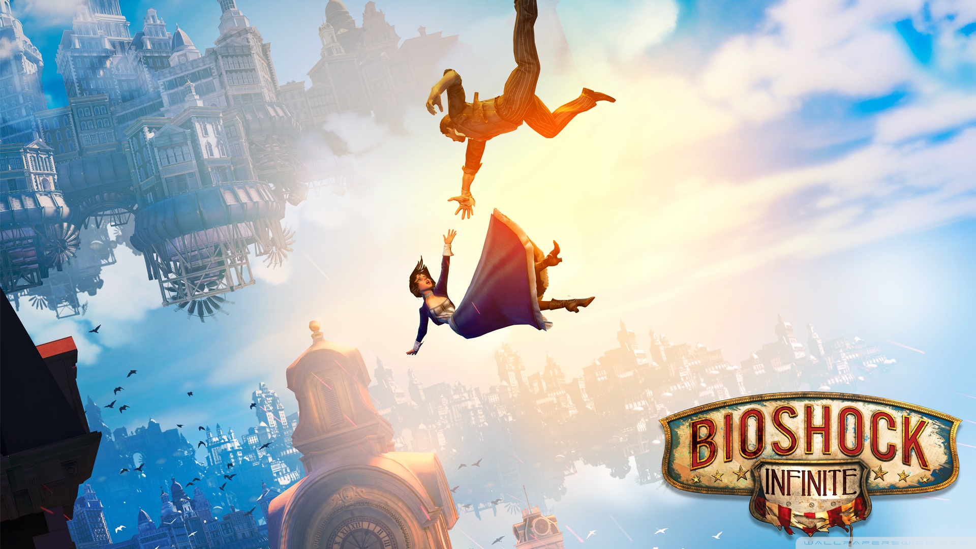 BioShock Infinite Falling Ultra HD Desktop Background Wallpaper for 4K UHD TV, Tablet