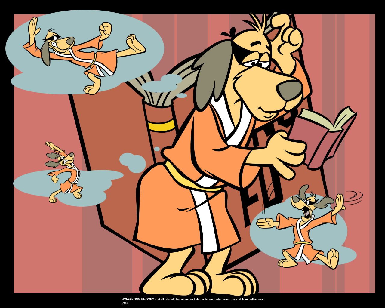 Hong Kong Fou Fou / Hong Kong Phooey. Cartoon wallpaper hd, Old tv shows, Cartoons hd