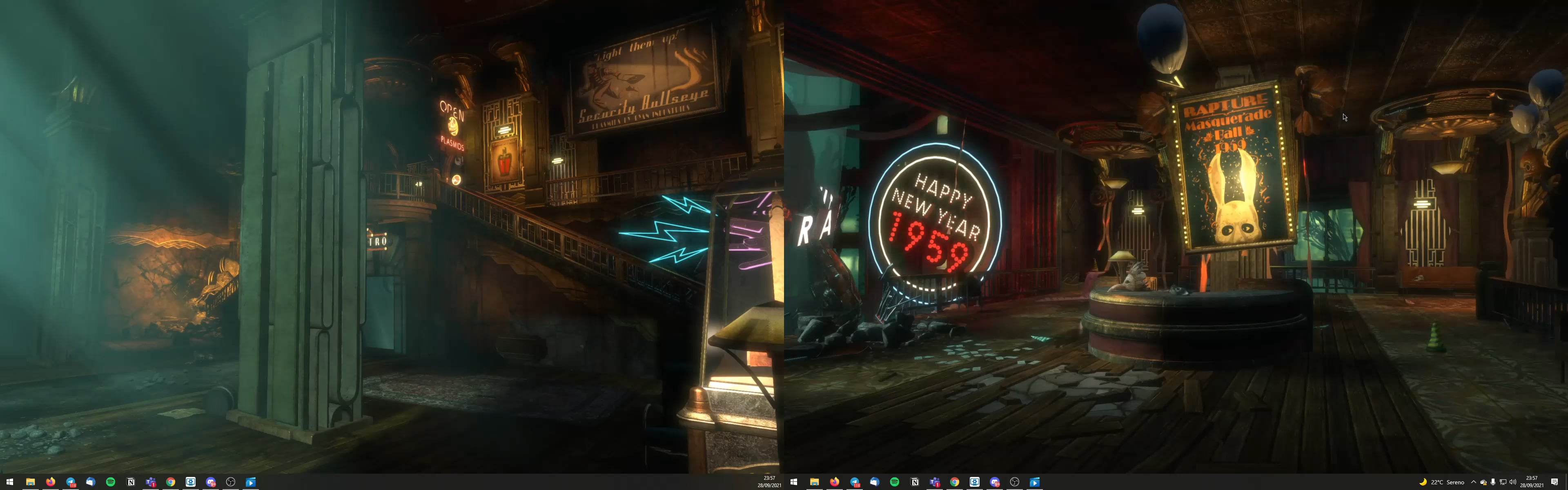 My dual monitor wallpaper engine setup