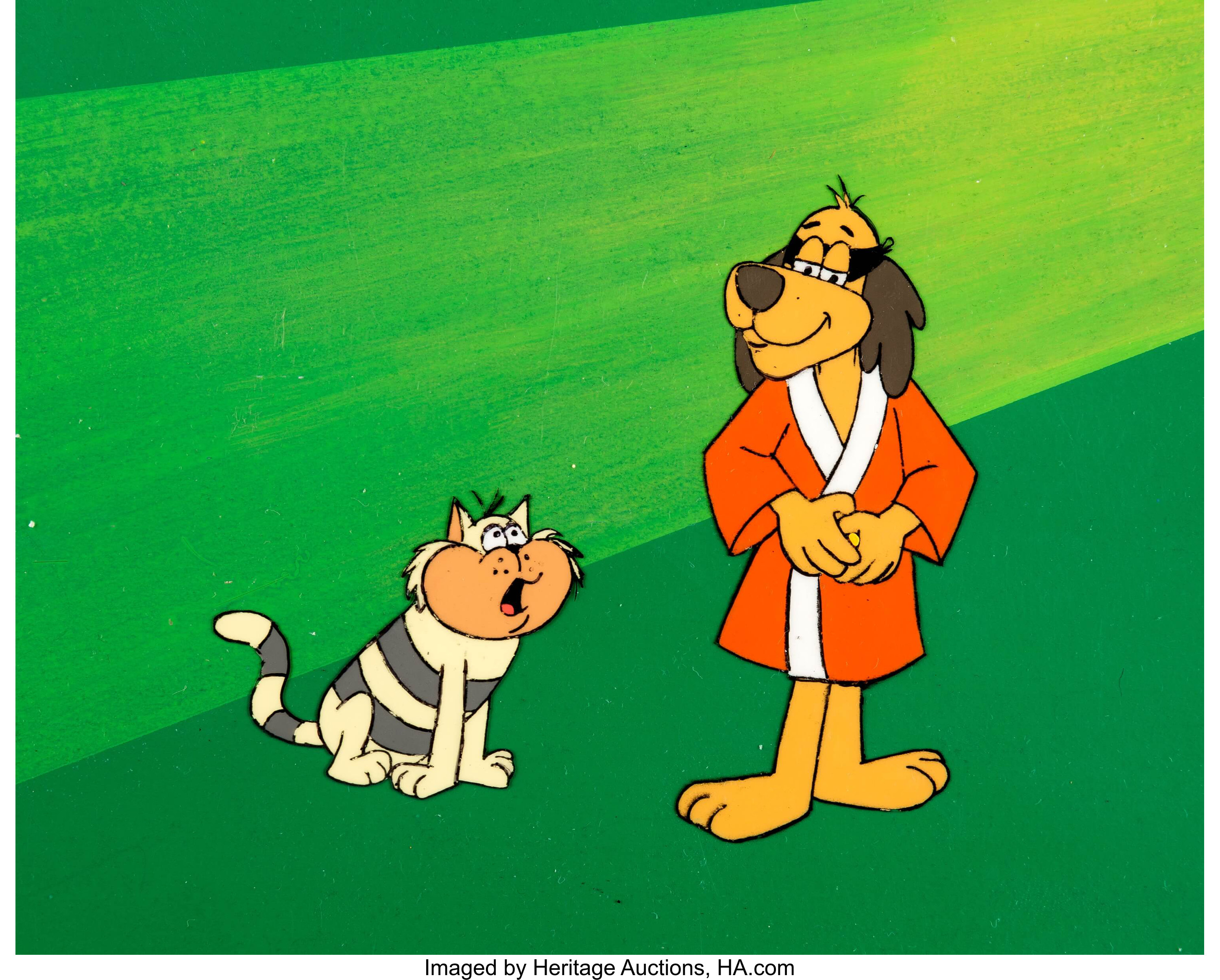 Hong Kong Phooey Production Cel And Background Hanna Barbera,. Lot