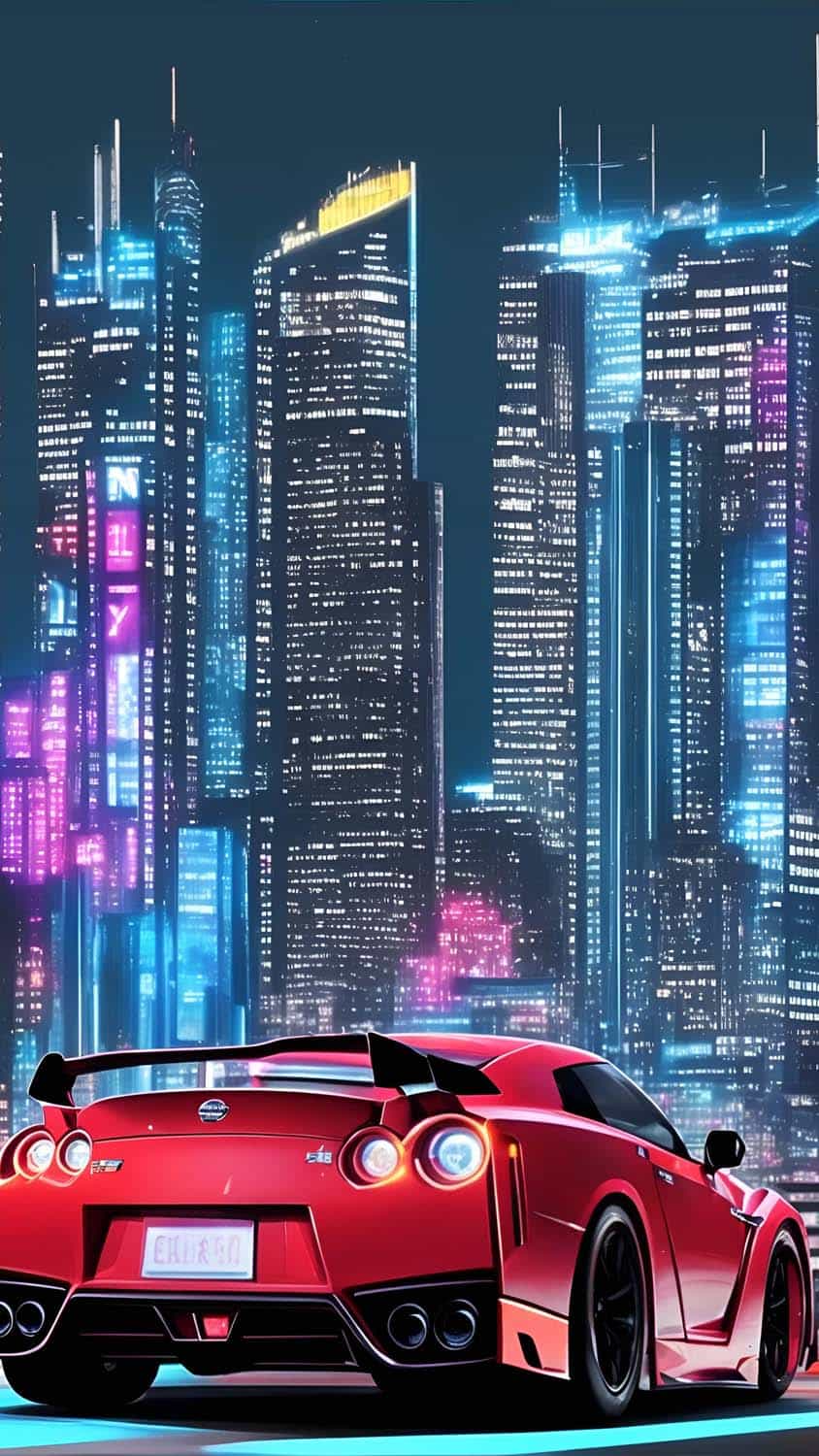 Nissan GTR City Ai iPhone Wallpaper 4K iPhone Wallpaper Wallpaper Download
