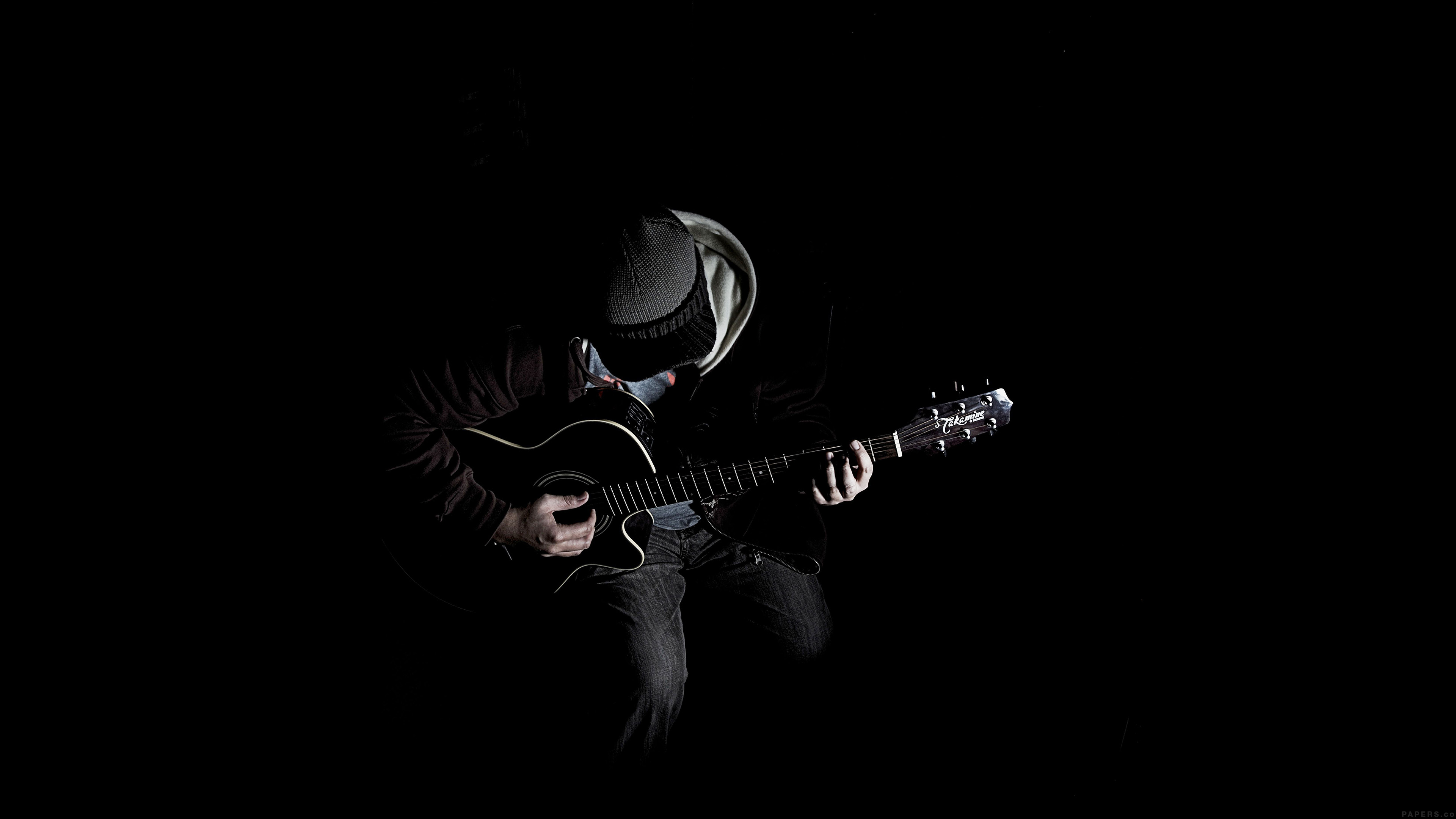 wallpaper for desktop, laptop. out the dark guitar player music