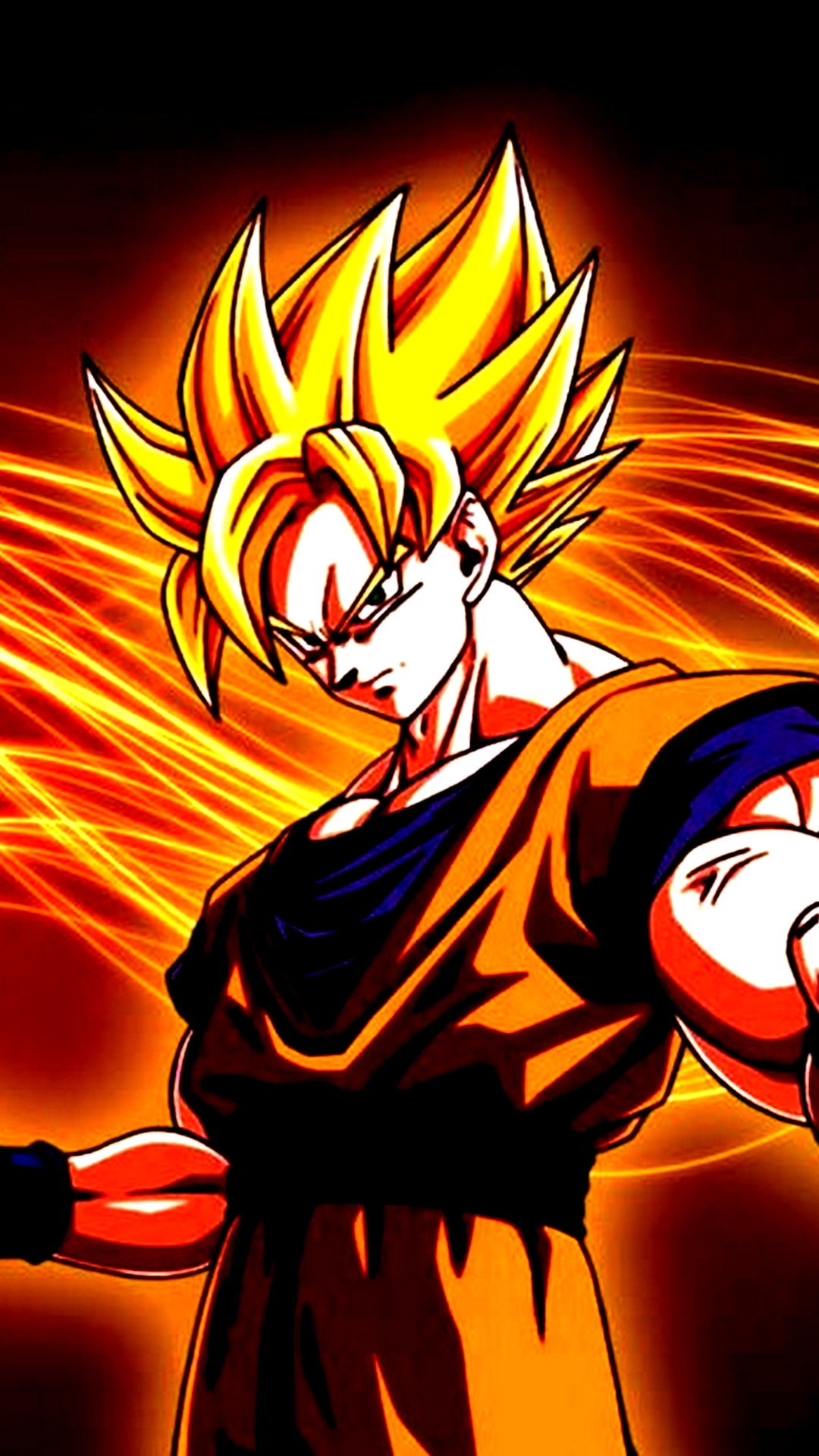 Goku Super Saiyan iPhone 12 Wallpaper HD 2023