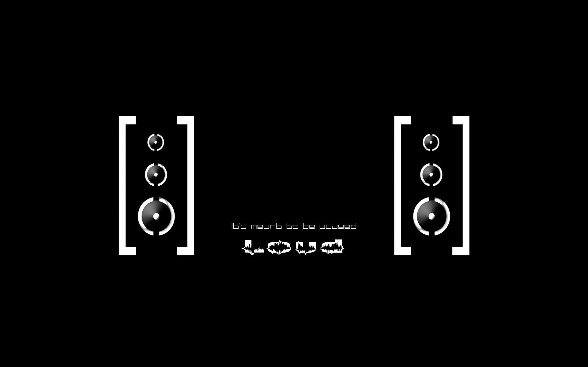 music, text, speakers, typography, black background Wallpaper View, Resize and Free Download / WallpaperJam.com